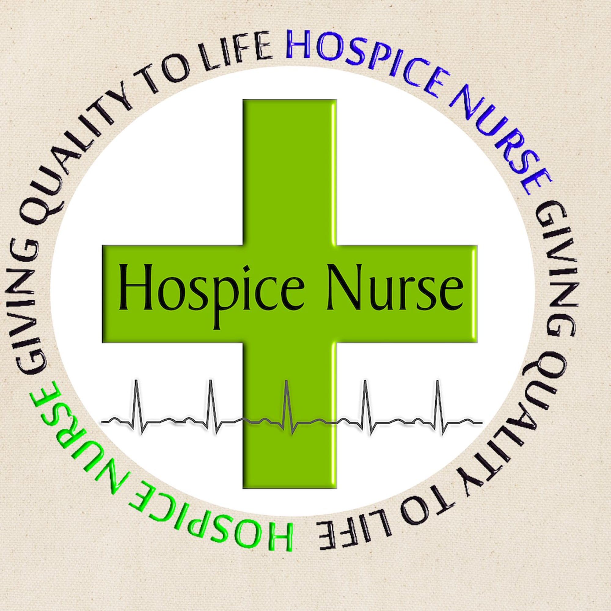 Hospice Nurse Tote Bag - Natural Canvas Reusable Shopping Bag for Giving Quality Life | Perfect for Work, Groceries & Everyday Use