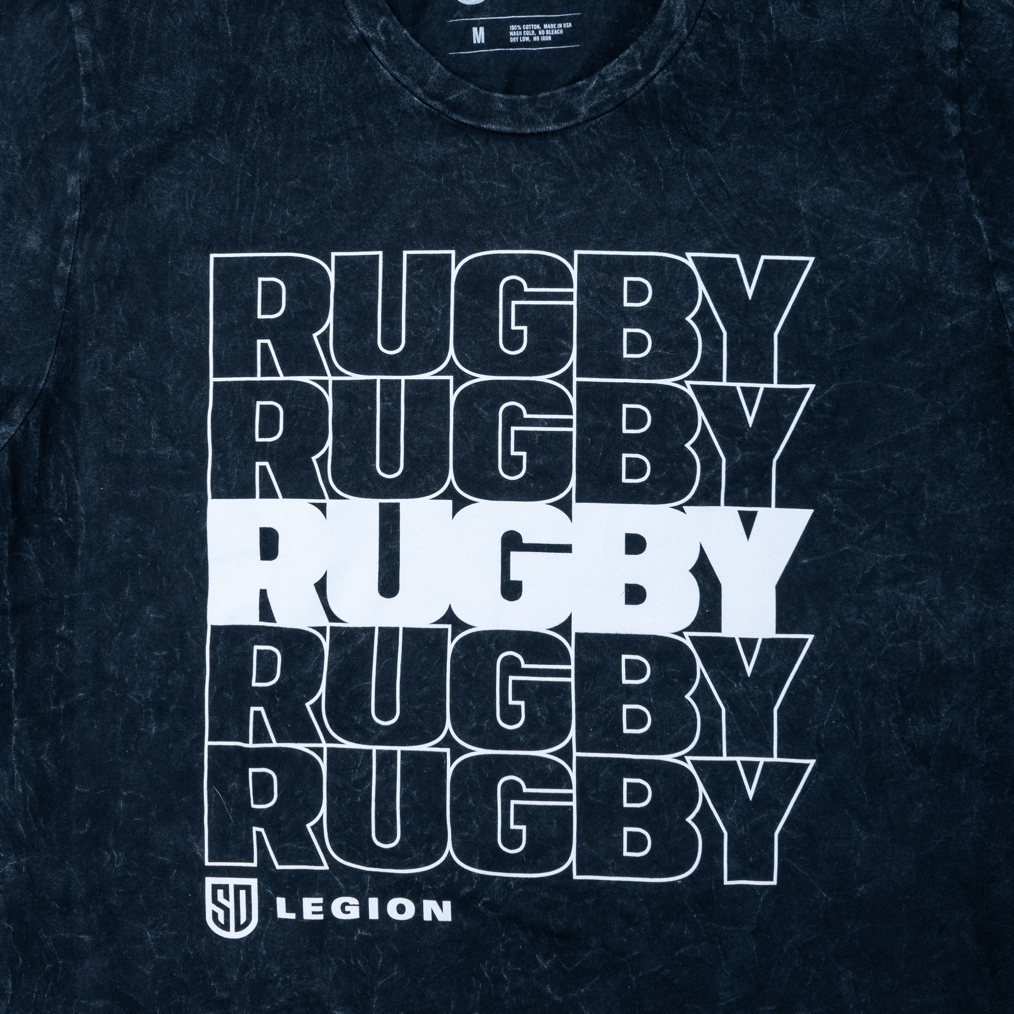 SD Legion Rugby Repeat Graphic T-Shirt - Men's Vintage Rugby Tee for Fans & Players - Perfect for Game Day, Training & Casual Wear