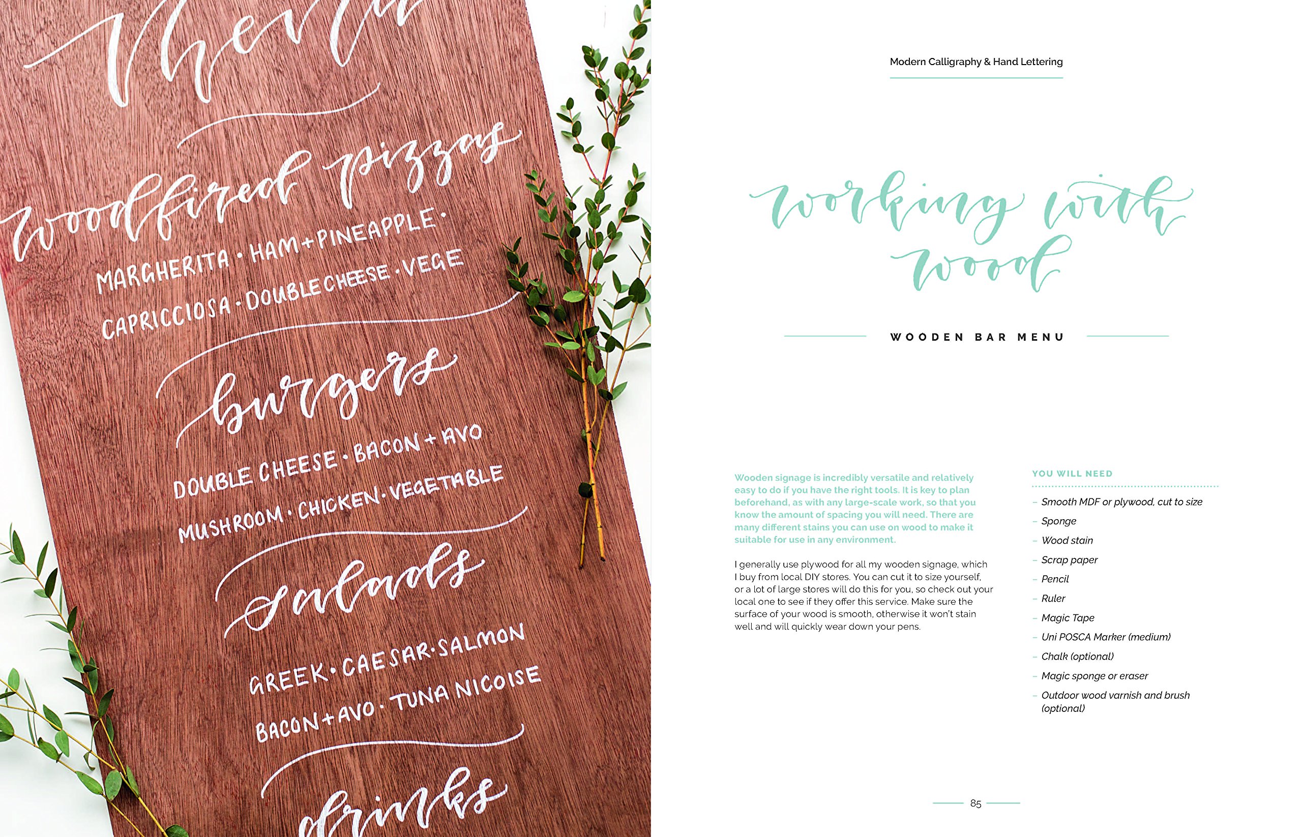 Modern Calligraphy and Hand Lettering Book - Learn Beautiful Handwriting Techniques for Wedding Invitations, Greeting Cards & DIY Projects (Haynes Manuals)