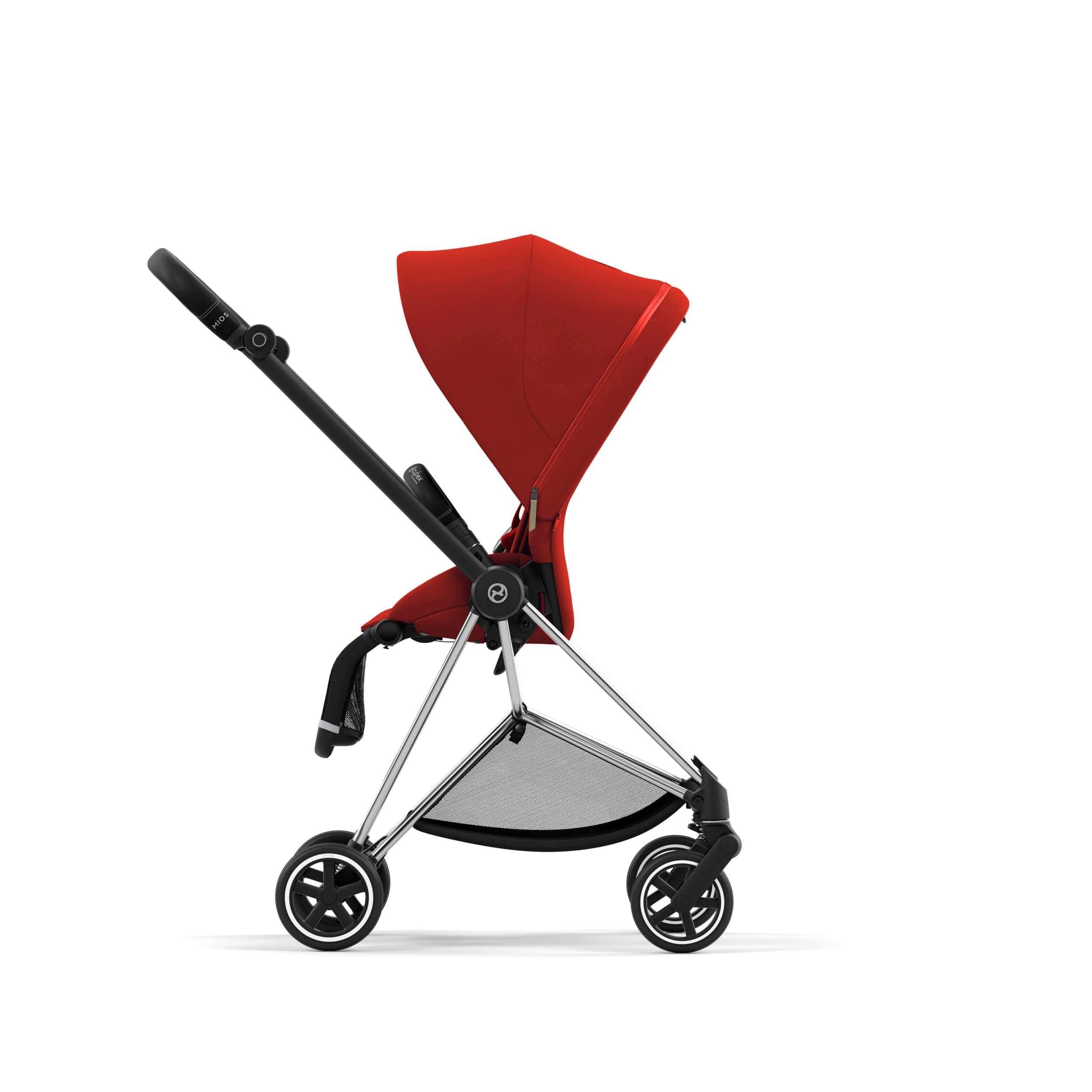 Cybex Mios 3 Complete Stroller - Lightweight Compact Baby Stroller with Reversible Seat, Chrome/Black | Perfect for City Travel & Everyday Use