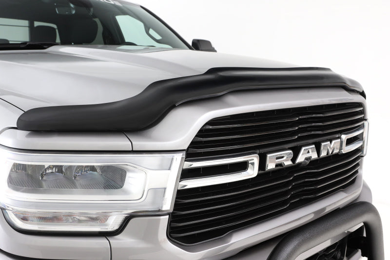 AVS High Profile Bugflector II Smoke Hood Shield for 2019-2025 RAM 2500 & 3500 Pickup Trucks | Durable Hood Protector for Off-Road & Highway Driving