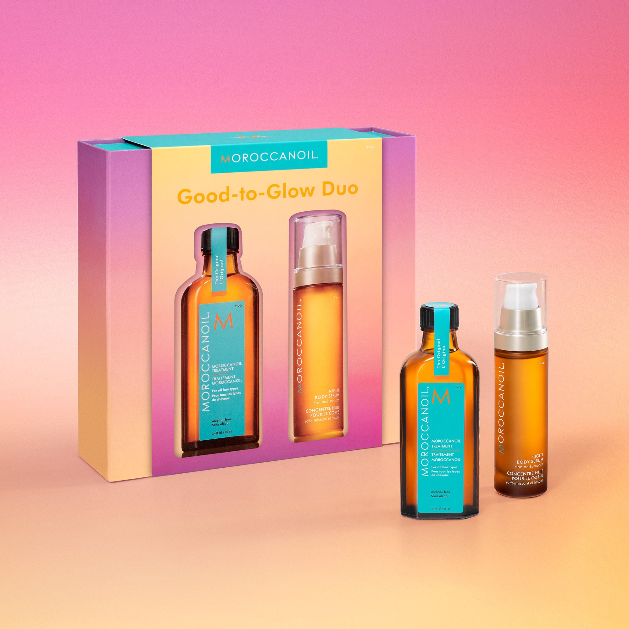 Good to Glow Hair & Body Gift Set (Limited Edition) - Luxurious Skincare & Haircare Duo for Radiant Skin & Shiny Hair | Perfect for Spa Days, Self-Care Routines & Gifting