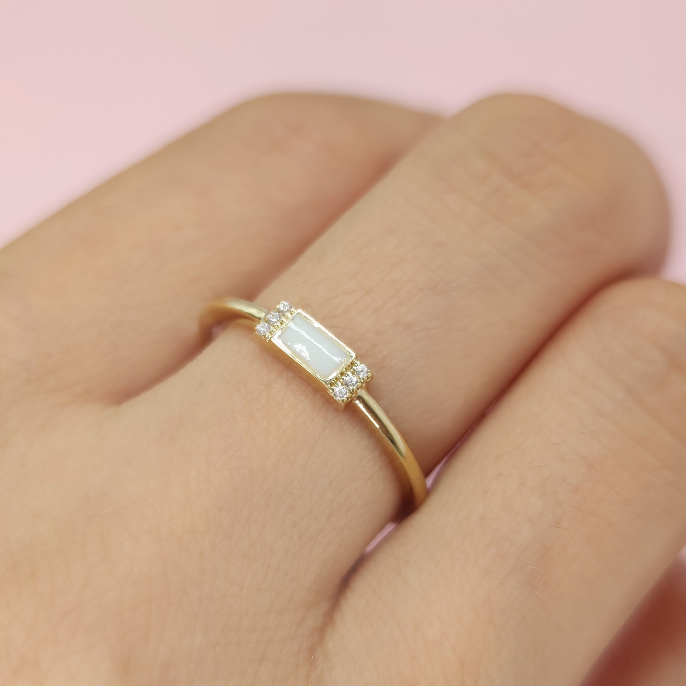 Eternal Bond Solid Gold Breastmilk Ring - Handmade Keepsake Jewelry for Moms - Perfect for Mother's Day, Baby Shower Gifts & Memorial Jewelry