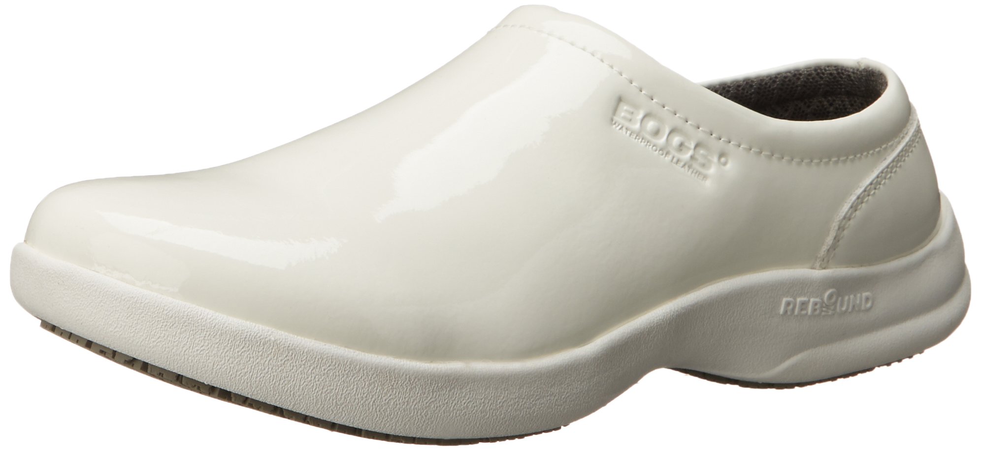 Bogs Women's Ramsey Patent Leather Clog - Waterproof Slip-Resistant Garden Shoes for Women | Comfortable Outdoor Clogs for Hiking, Walking & Yard Work | Perfect for Gardening, Farm Work & Rainy Days | Great for Outdoor Activities, Casual Wear & Wet Weather | Ideal for Backyard Chores, Dog Walking & Puddle Jumping | Best for Spring Planting, Autumn Harvest & Winter Rainy Commutes