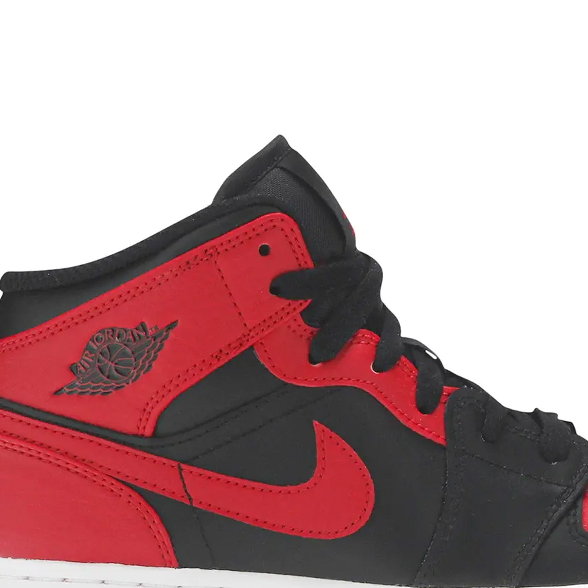 Air Jordan 1 Mid 'Banned' GS Sneakers (2020) - Basketball Shoes for Kids & Teens - Perfect for School, Sports & Streetwear Fashion
