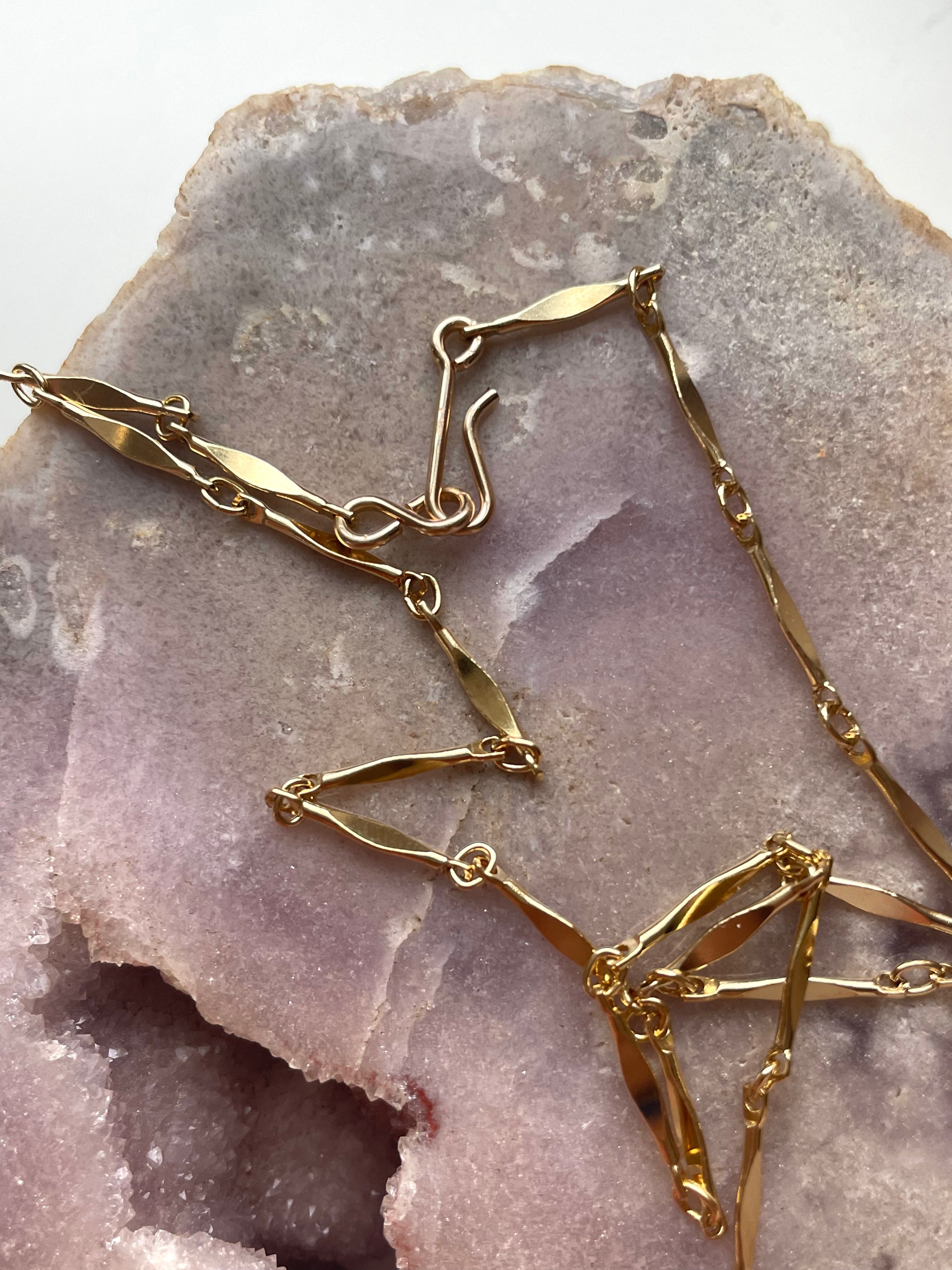 Extra Large Chunky Clear Quartz Tower Necklace - 14kt Gold Filled Pendant for Women | Healing Crystal Jewelry for Meditation, Yoga & Spiritual Gifts