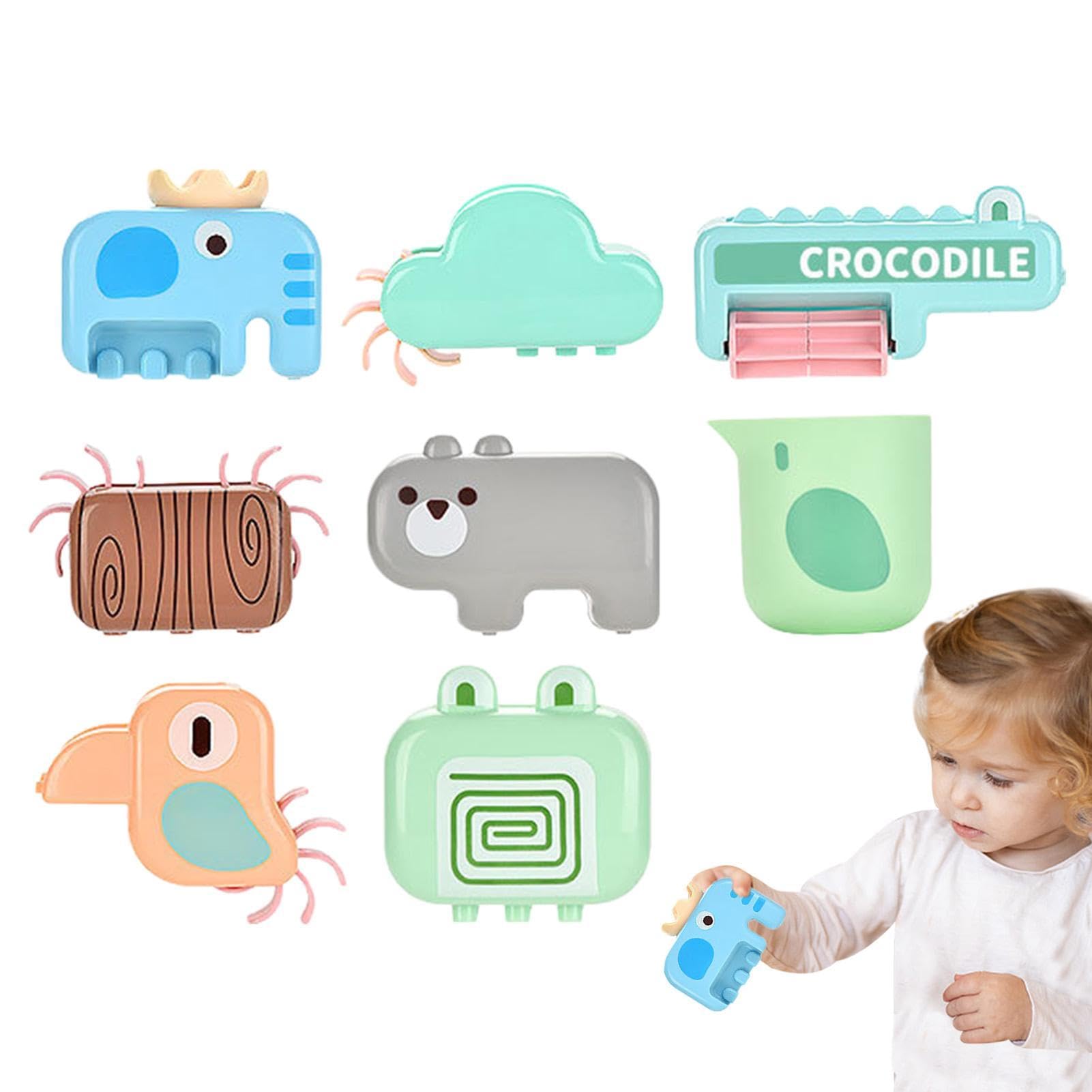 8-Piece Kids Bath Toy Set with Suction Cups - Fun Water Play Toys for Toddlers in Bathtub, Shower & Swimming Pool | Safe & Durable Bathroom Toys for Baby & Child