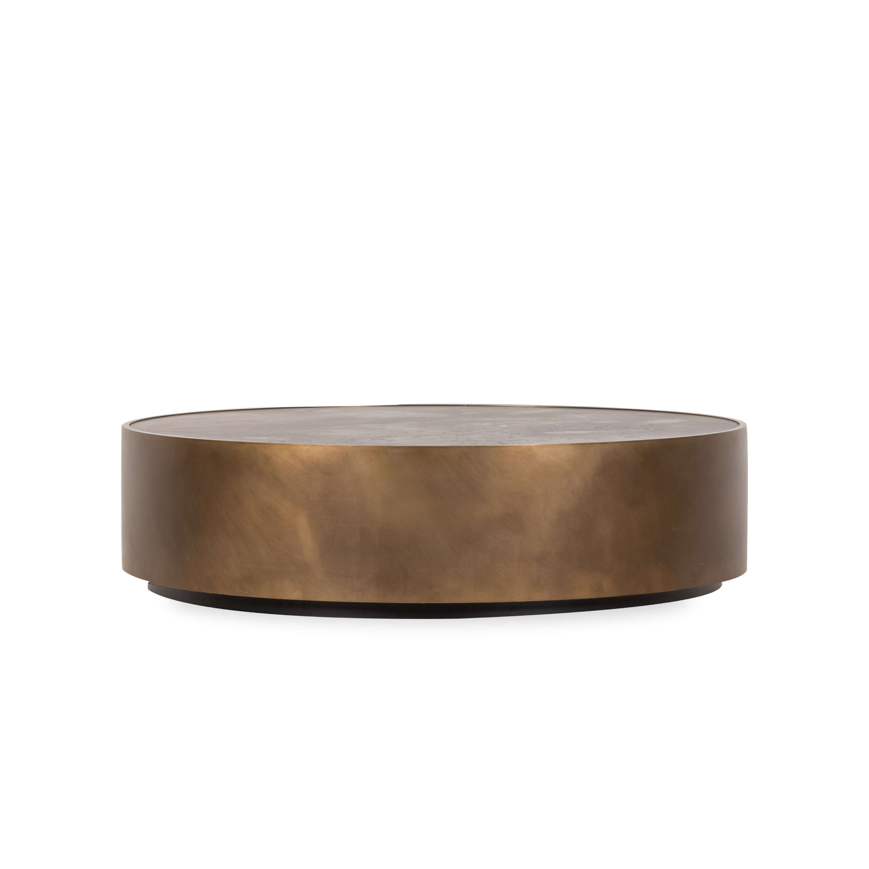 Round Coffee Table - Modern Pedra Stone Top for Living Room, Lounge & Patio - Stylish & Durable Home Decor Furniture