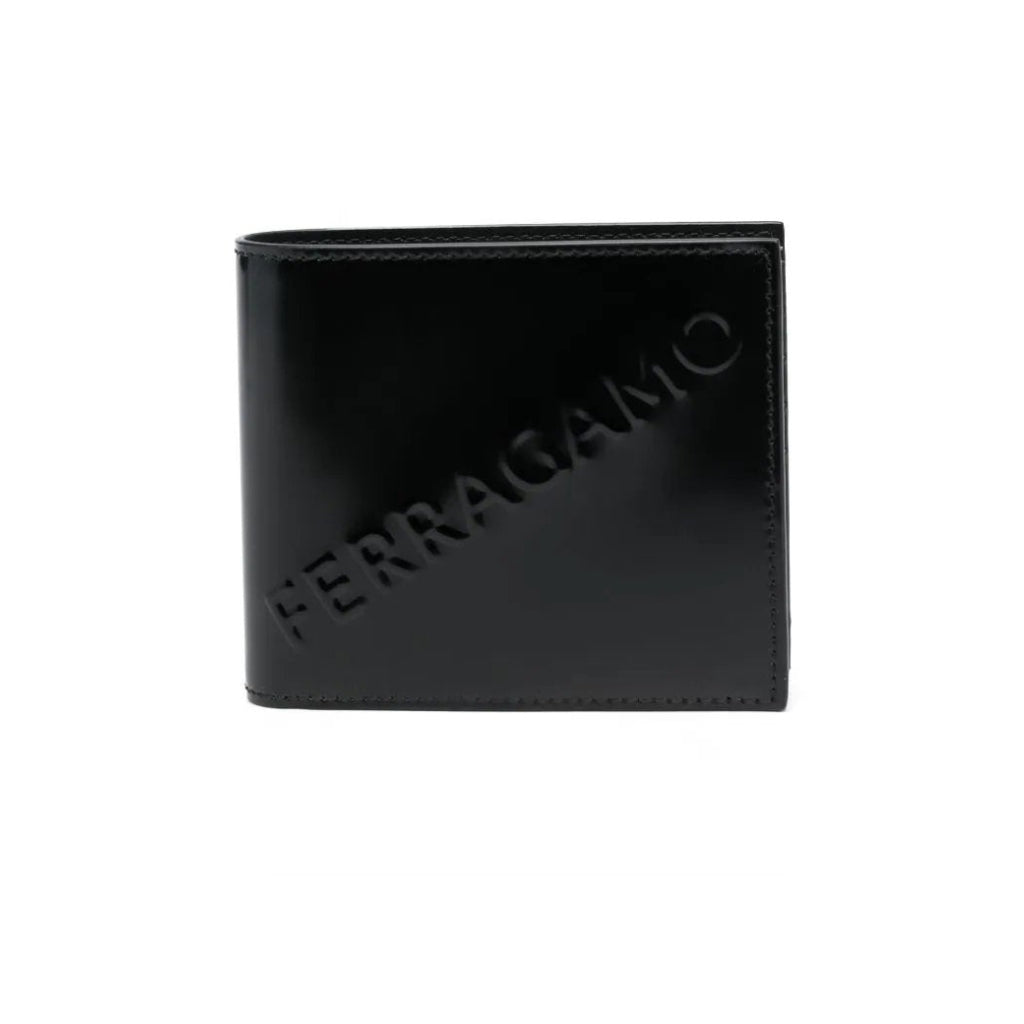Ferragamo Men's Leather Wallet - Slim Bifold Design with RFID Protection | Perfect for Everyday Use, Business & Travel