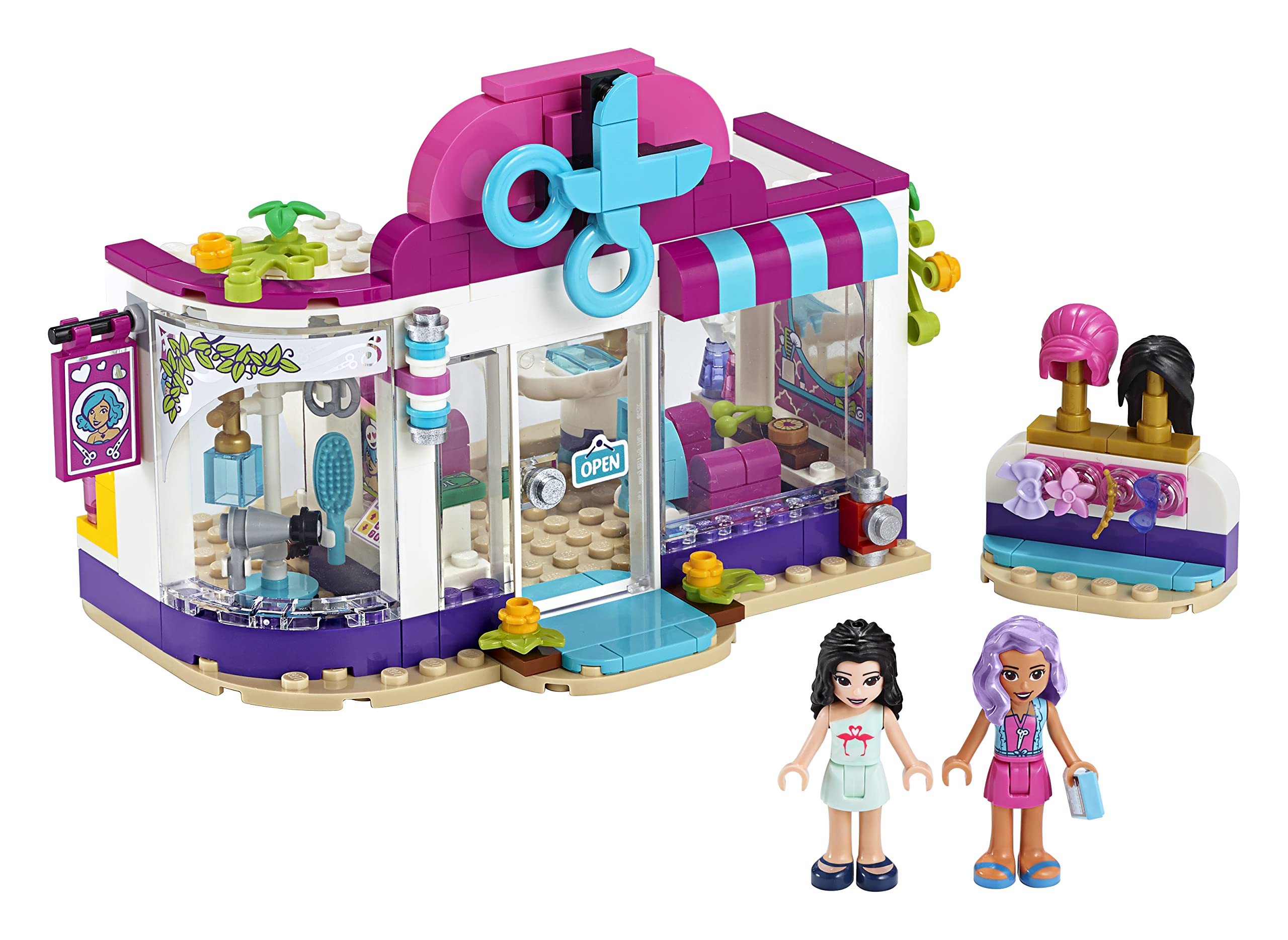 LEGO 41391 Friends Heartlake City Hair Salon Building Set - Creative Play for Kids, Perfect for Birthday Gifts & Pretend Role Play Scenes