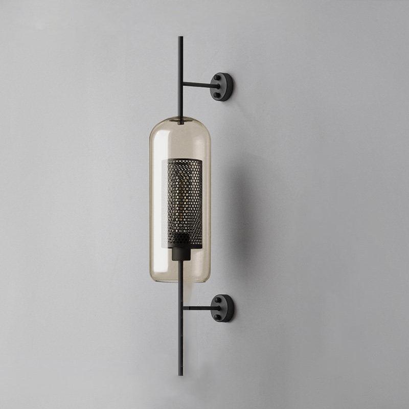 Chiswick Modern Glass Wall Light Fixture - Sleek Indoor/Outdoor Sconce for Living Room, Bedroom, or Patio Lighting