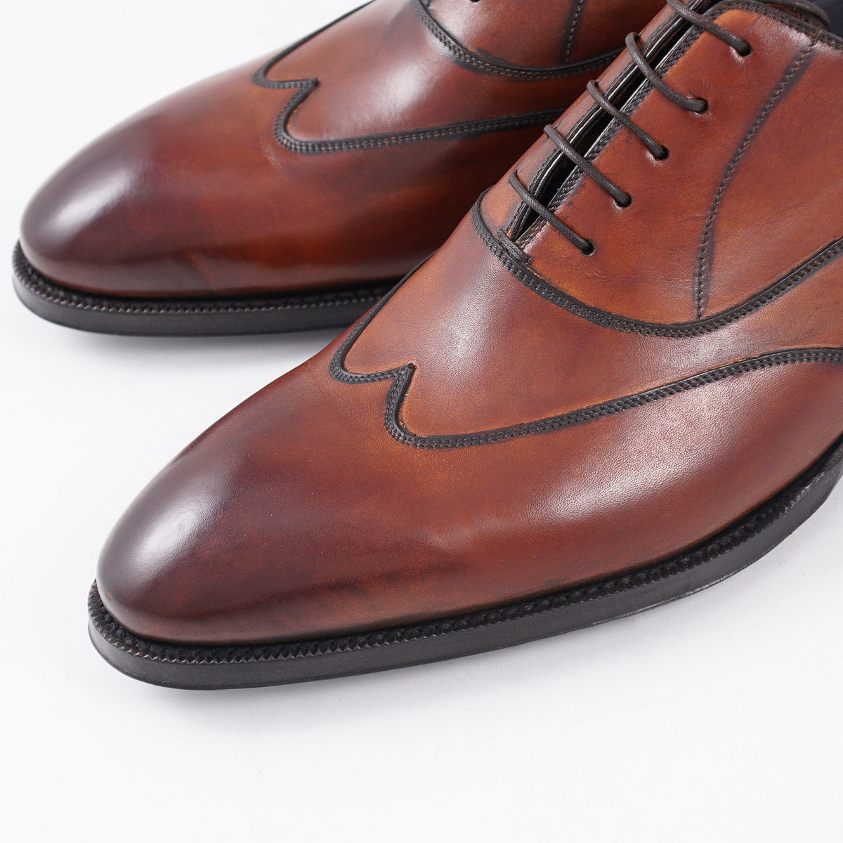 Di Bianco 'Barletta' Museum Calf Oxford Shoes - Premium Italian Leather Dress Shoes for Men | Perfect for Business, Formal Events & Weddings