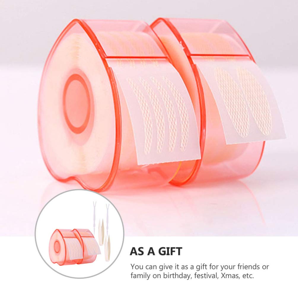 2 Pack Invisible Eyelid Tape Strips - Double Eyelid Stickers for Hooded & Droopy Eyes | Natural Eye Lift Tape with Strong Adhesive | Perfect for Asian Monolid Makeup & Everyday Eye Enhancement