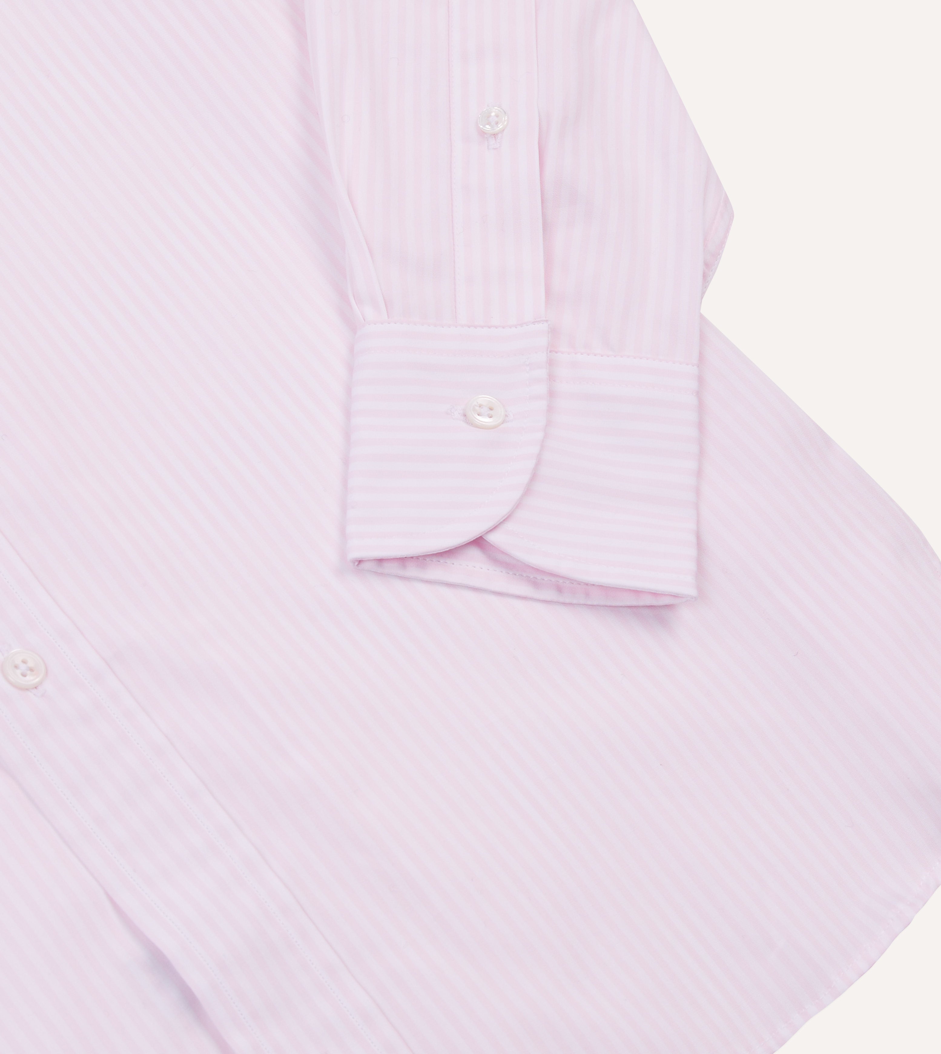 Stylish Pink Narrow Stripe Cotton Poplin Button Down Shirt for Women | Casual & Office Wear | Perfect for Business, Dating & Everyday Outfits