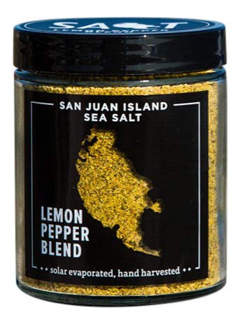 Premium Organic Lemon Pepper Seasoning Blend by San Juan Island Sea Salt – Perfect for Grilled Chicken, Seafood & Salads