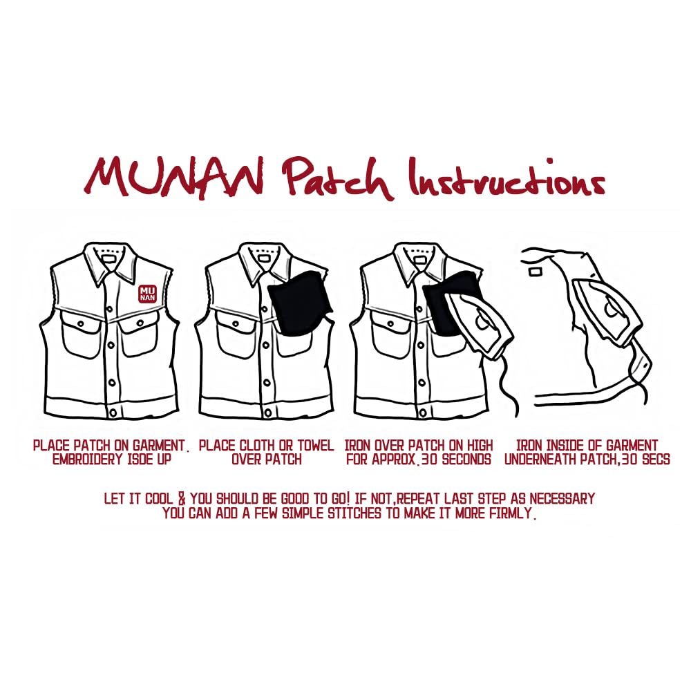 MUNAN Mountain Embroidered Iron On Patch - Sew On Applique Badge for Jackets, Hats, Backpacks & DIY Crafts - Outdoor Adventure & Camping Style Accessory