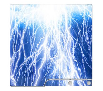 Premium Lightning Strike Skin for Sony PlayStation 3 Slim Console - Durable Protective Cover for Gaming Enthusiasts - Perfect for Home Entertainment & Game Nights