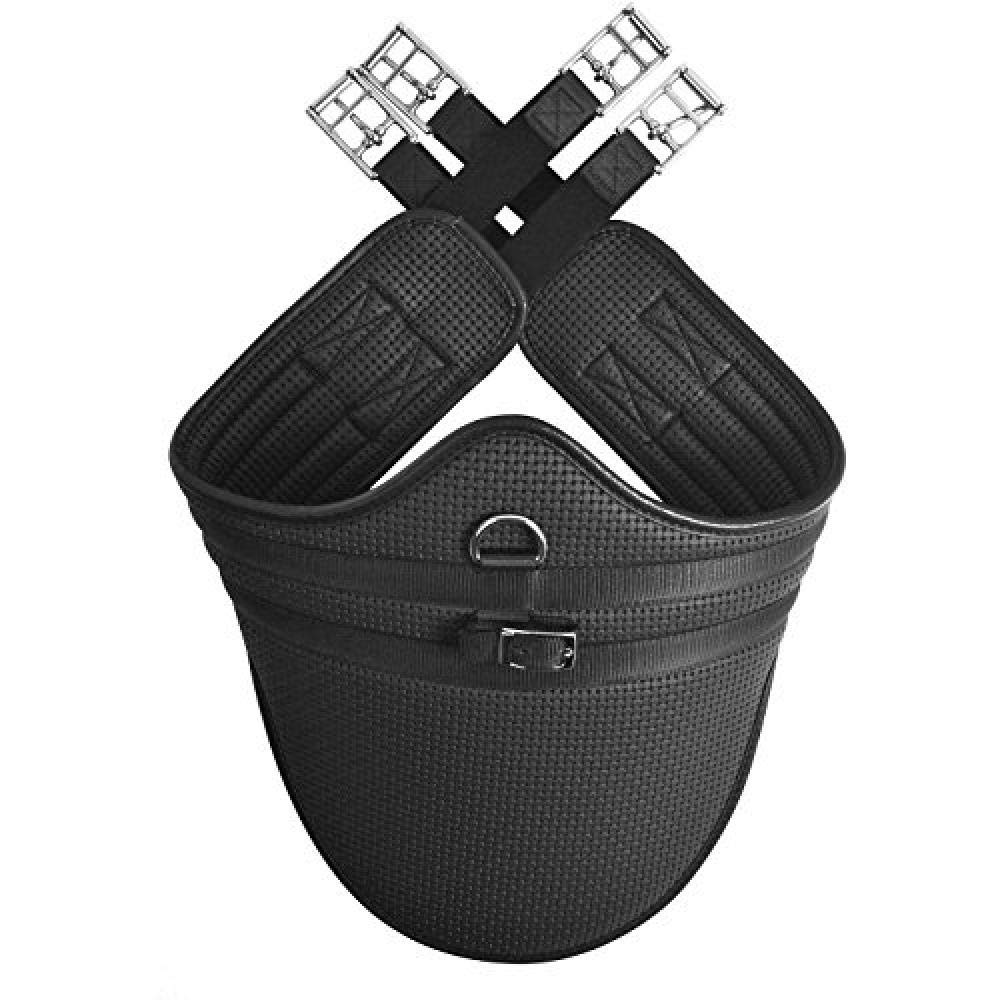 Hy Comfort Waffle Stud Girths 38 inch Black - Premium Horse Riding Equipment for Equestrian Training & Show Jumping