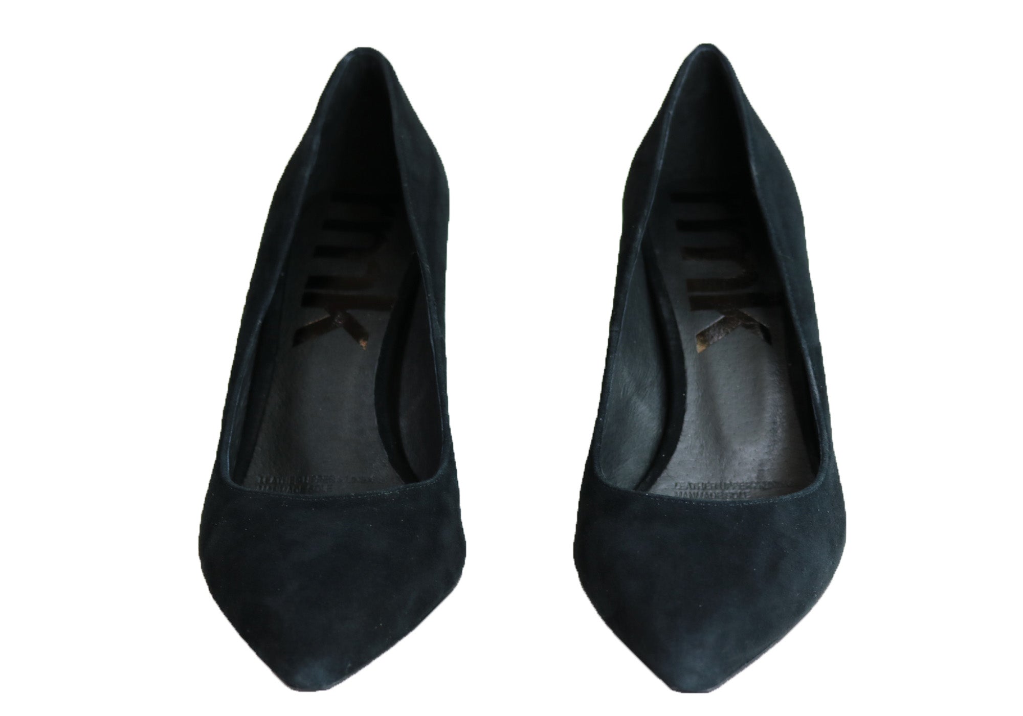 RMK Abra Women's Mid Heel Leather Pointed Toe Pumps - Elegant Office & Party Dress Shoes for Professional Women