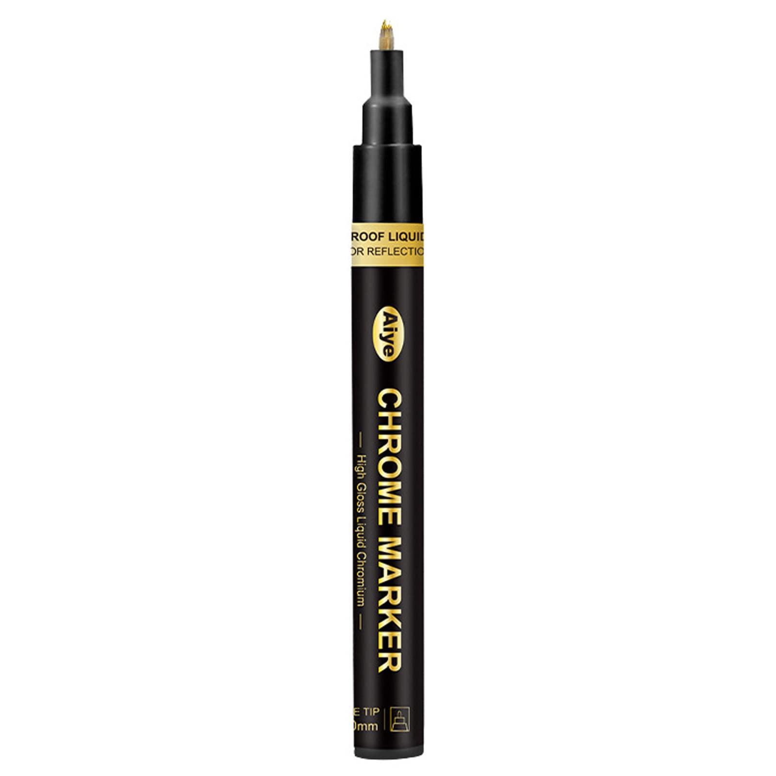 Premium Grey990 Liquid Chrome Paint Pen - High-Gloss Metallic Marker for School Supplies, DIY Crafts & Model Painting - Perfect for Art Projects, Calligraphy & Home Decor