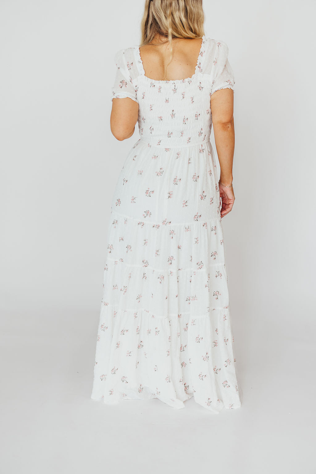 Harper Worth Women's Floral Maxi Dress - Pink Maternity Bump Friendly Long Dress for Pregnancy, Nursing & Postpartum | Perfect for Baby Showers, Beach Vacations & Summer Outfits