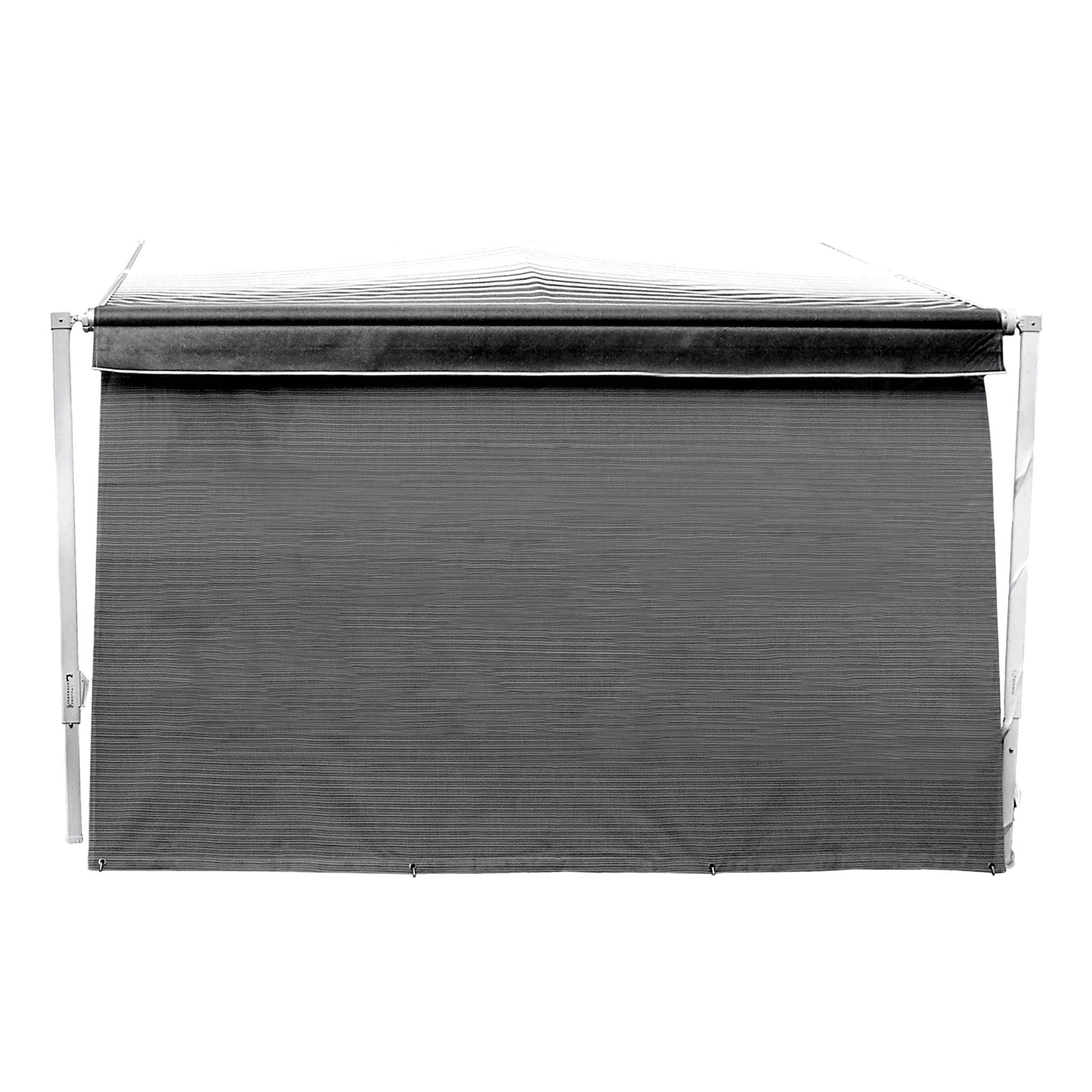 Sunblocker Privacy Screen for Long Side Wall - Grey | UV Protection & Outdoor Privacy Solution for Patio, Deck, and Garden