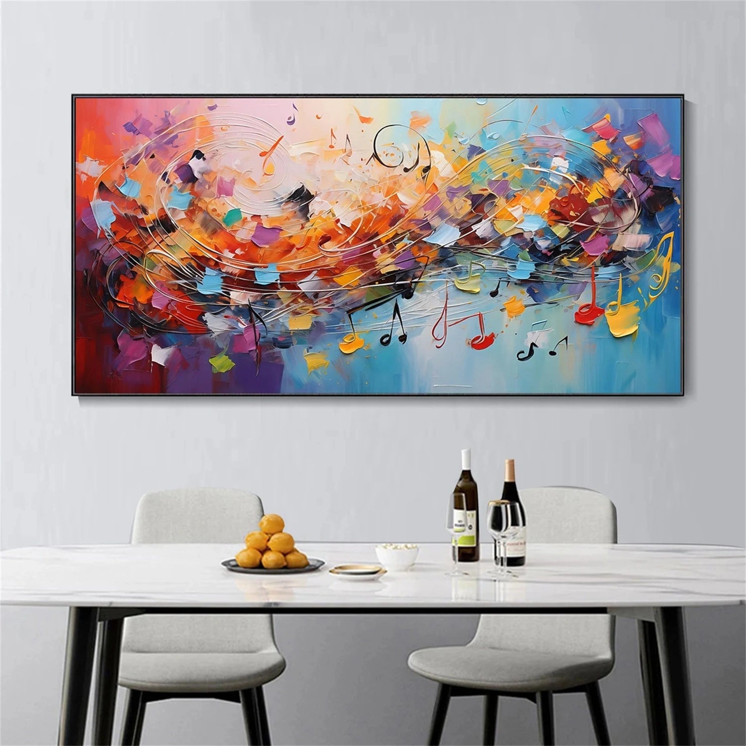 Abstract Painting #AB 288 - Modern Wall Art for Living Room, Bedroom & Office Decor - Handmade Canvas Artwork for Home & Office Interior Design