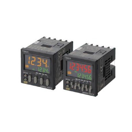 Omron H5CXL8NAC100240 Digital Timer - 0.001 sec to 9999 hr Range, 100-240V AC, 5A Capacity - Perfect for Industrial Automation, HVAC Systems & Laboratory Equipment