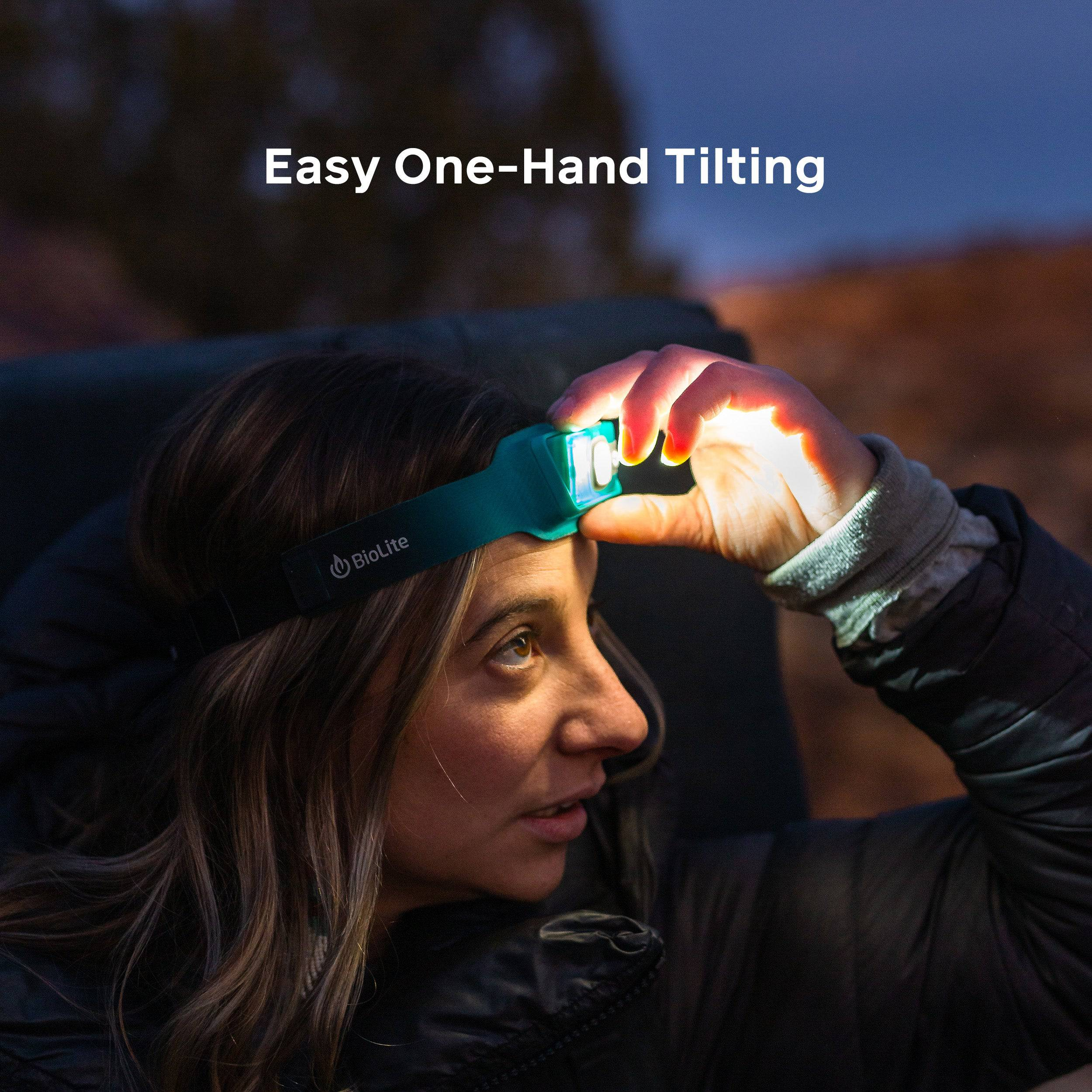 BioLite HeadLamp 325 - Rechargeable LED Headlight with 325 Lumens for Camping, Hiking & Outdoor Adventures
