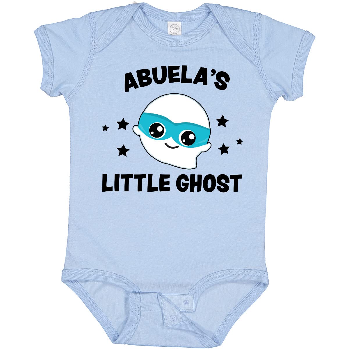 Inktastic Cute Abuela's Little Ghost with Stars Baby Bodysuit - Soft Cotton Infant Onesie for Halloween & Family Matching Outfits - Perfect for Baby Photo Shoots, Costume Parties & Grandparents Day Gifts
