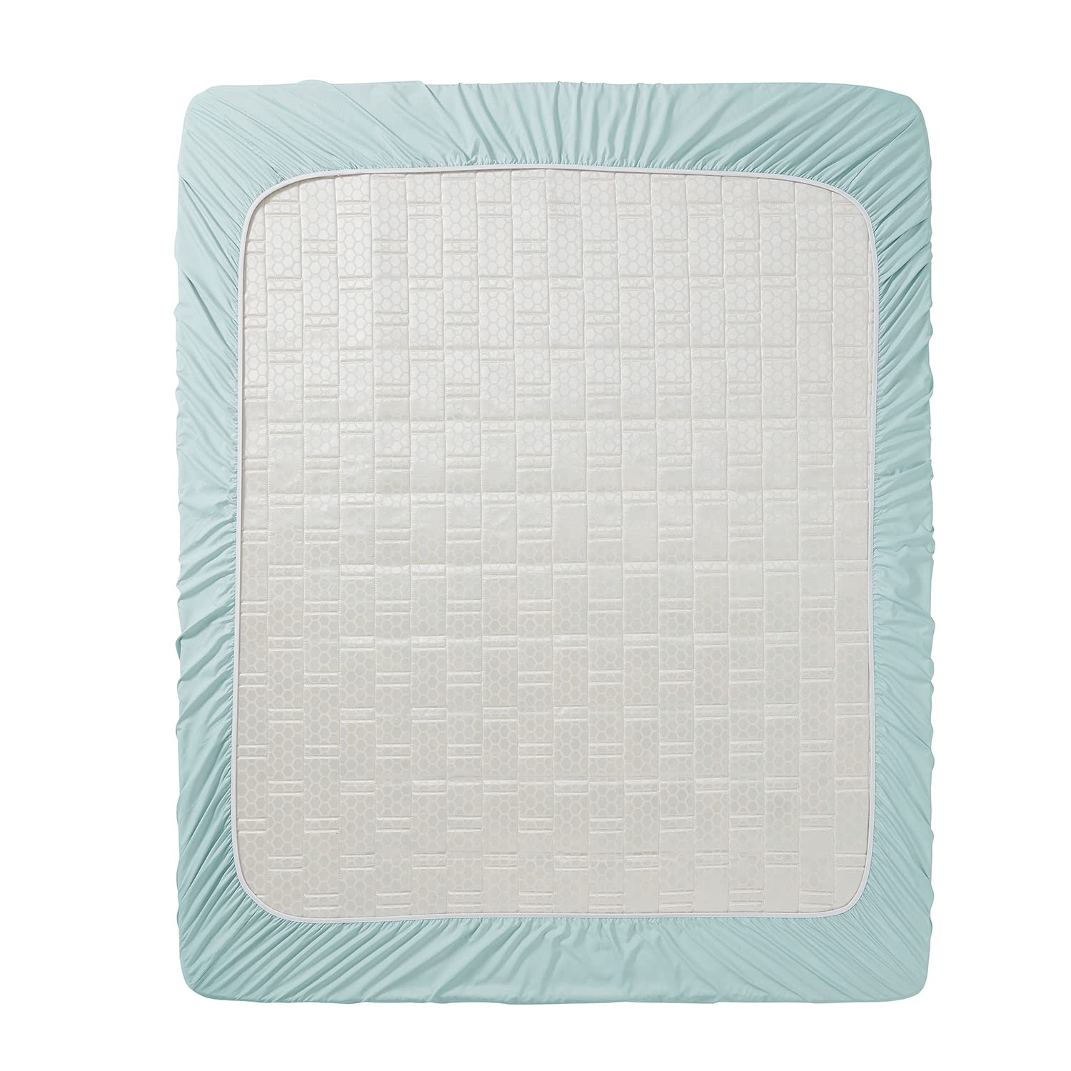 Clara Clark Extra Deep Pocket Fitted Sheet - Luxury Soft Twin XL Sheet for Deep Mattress (Aqua Light Blue) | Perfect for Guest Rooms, Dorms & Adjustable Beds