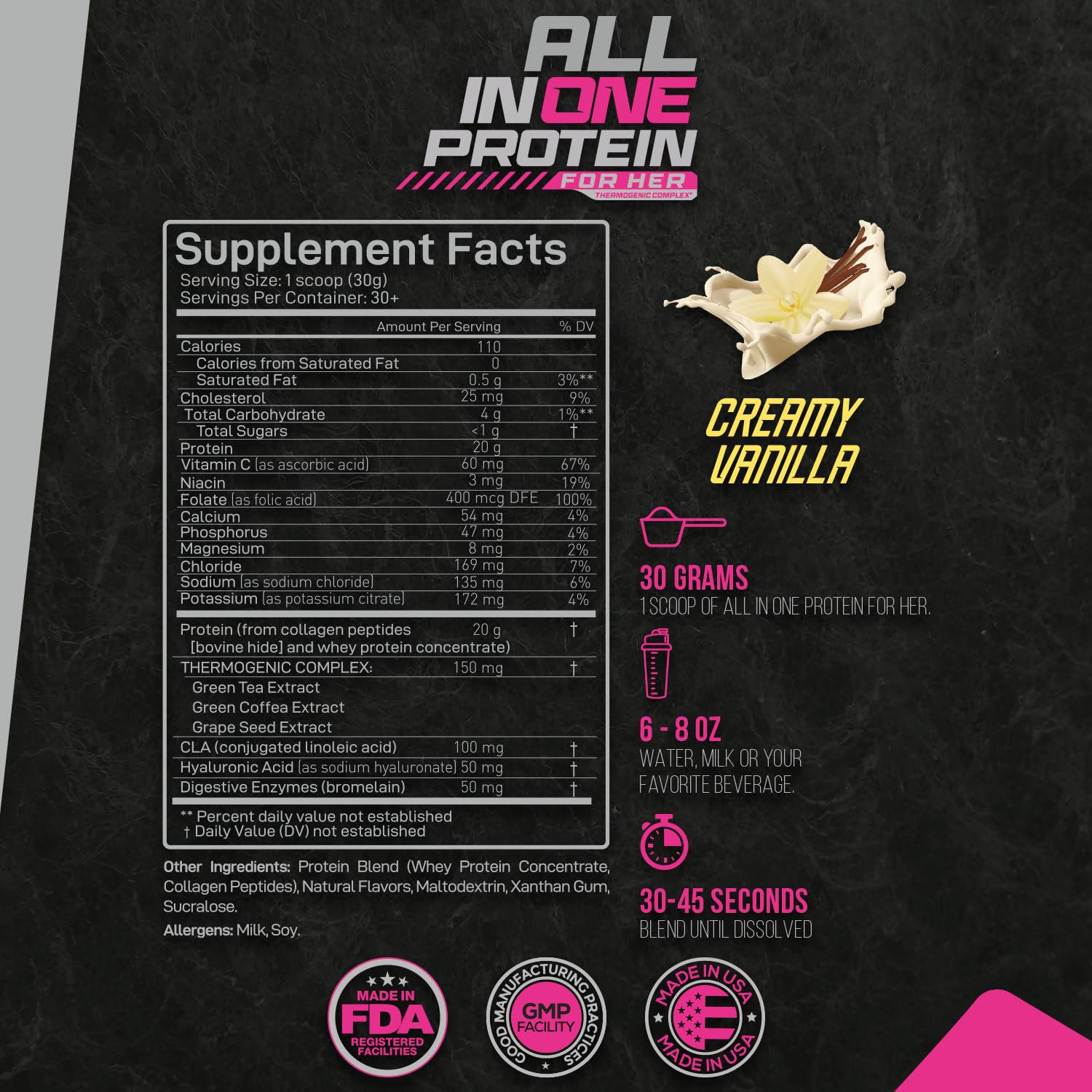 Forzagen All-in-One Protein Powder for Women | Multi Collagen Peptides & Hydrolyzed Collagen Supplement | Supports Gut Health, Muscle Recovery & Skin Elasticity | Ideal for Pre-Workout, Post-Workout & Daily Wellness | Vanilla Flavor, 30+ Servings | Perfect for Smoothies, Shakes & Active Lifestyles