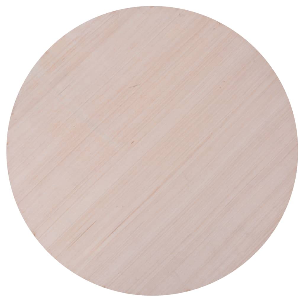CHARMMA Modern Round Coffee Table with Copper Finish - 18.5 Inch Diameter Living Room Center Table for Small Spaces, Perfect for Apartments and Cozy Homes