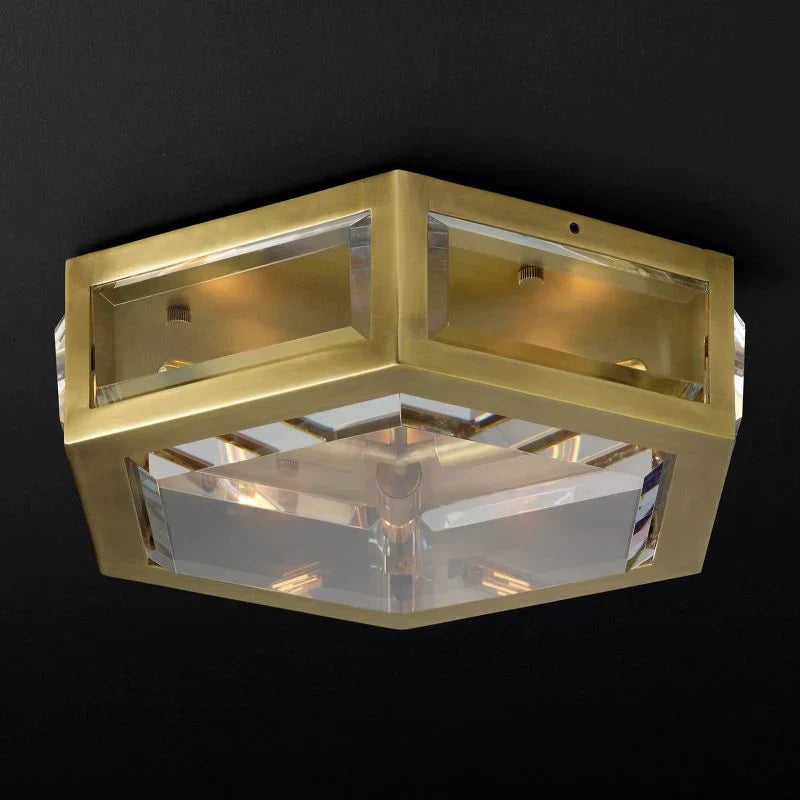 Chevalierr Flushmount Ceiling Light - Modern LED Fixture for Bedroom, Kitchen, Living Room & Hallway Lighting