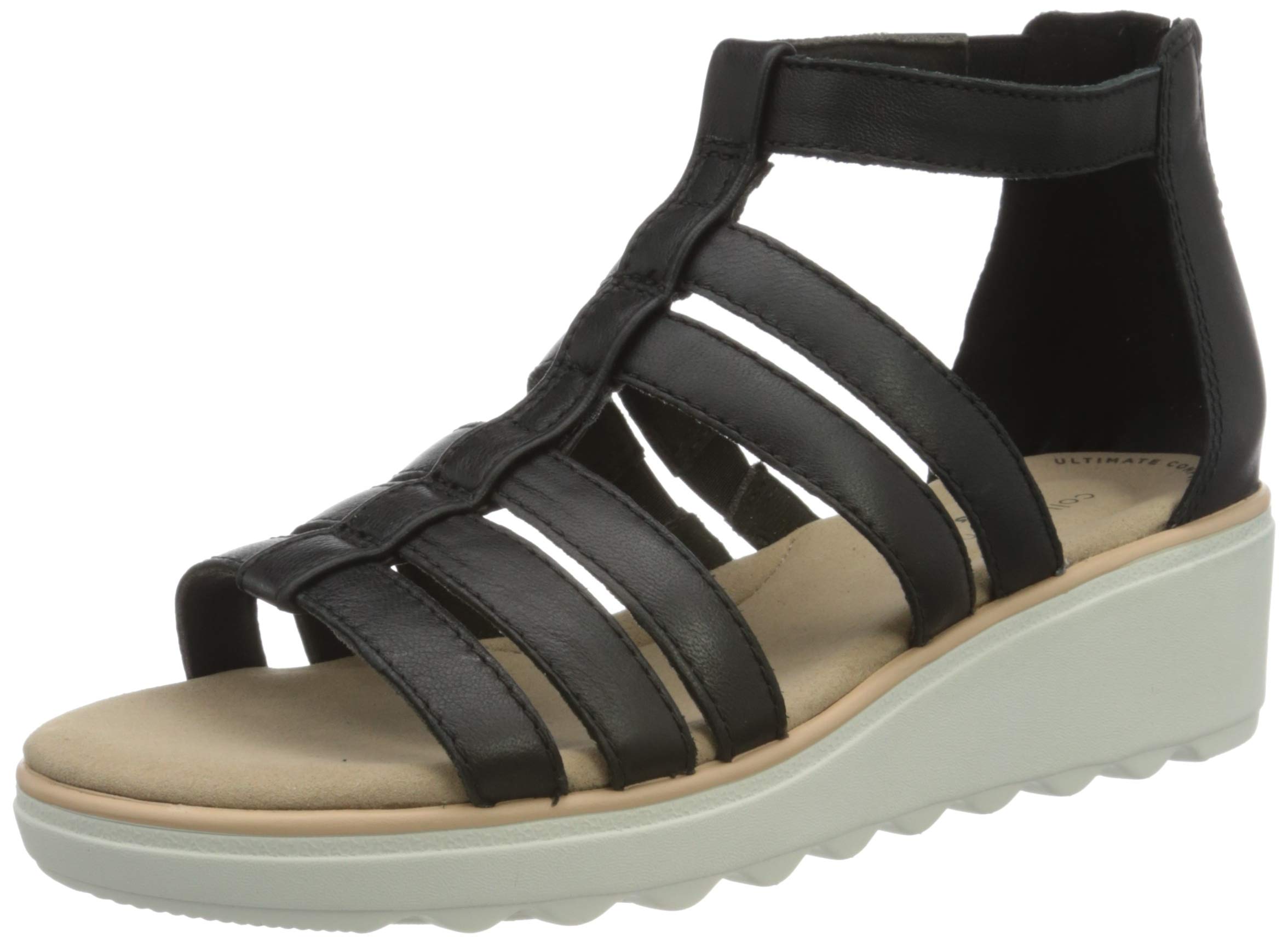 Clarks Women's Comfortable Ankle Strap Sandals - Stylish Summer Casual Shoes for Walking, Beach & Outdoor Activities