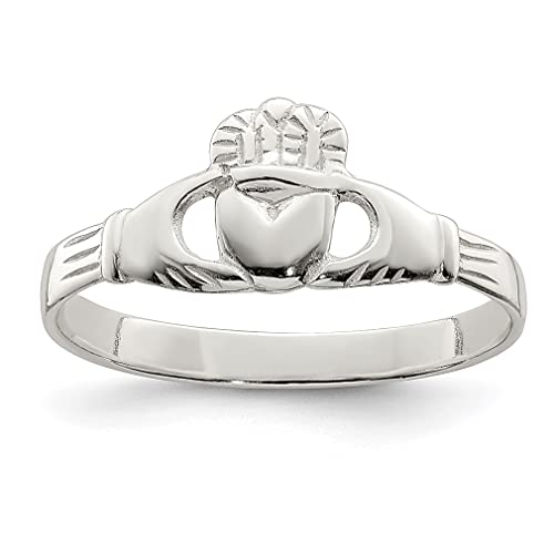 925 Sterling Silver Claddagh Ring - Celtic Love Knot Jewelry for Women, Durable & Hypoallergenic, Perfect Gift for Her - Ideal for Weddings, Anniversaries & Irish Heritage Celebrations