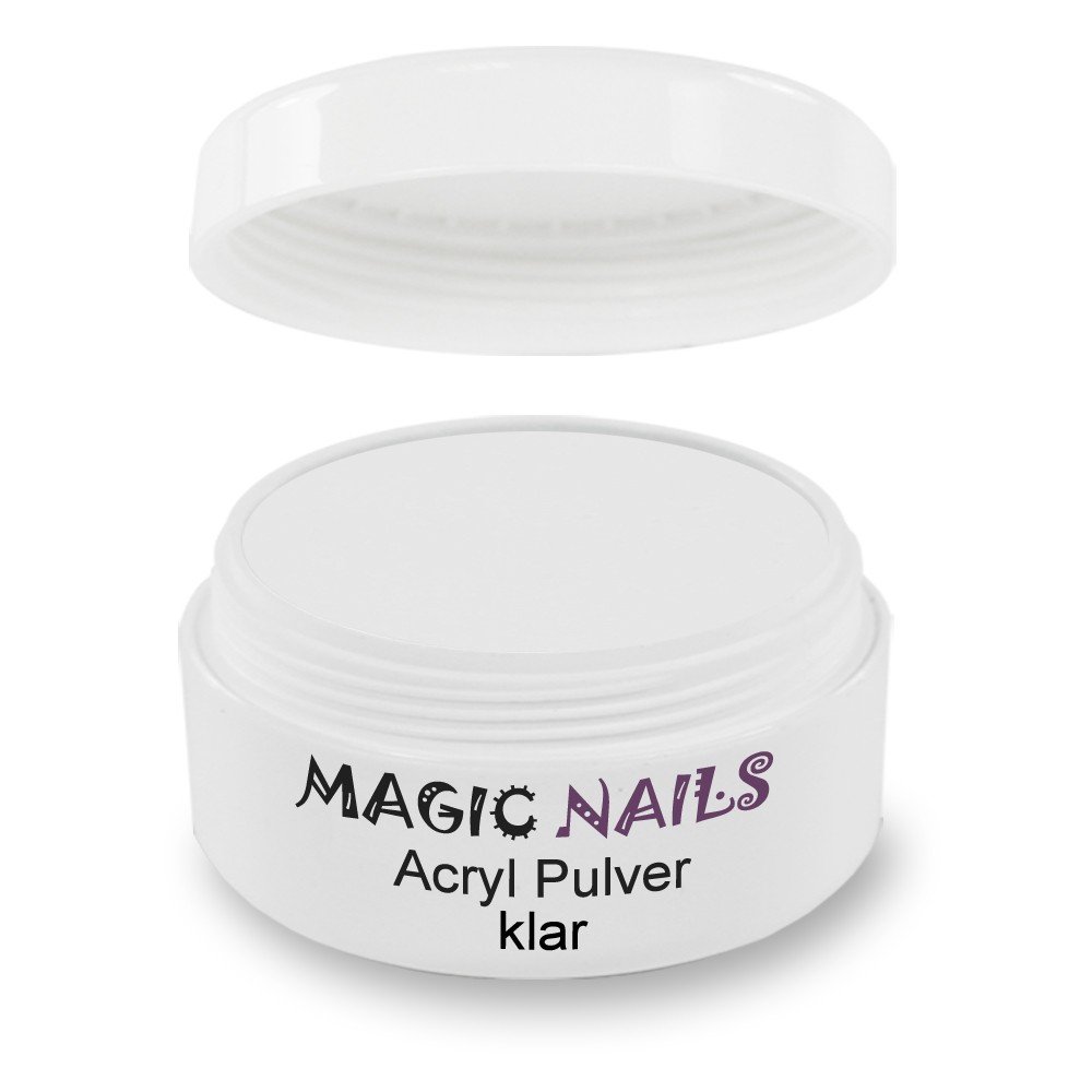 Magic Nails Clear Acrylic Powder for Nail Art - 180g Professional Salon Quality | Perfect for DIY Manicures, Nail Extensions & French Tips