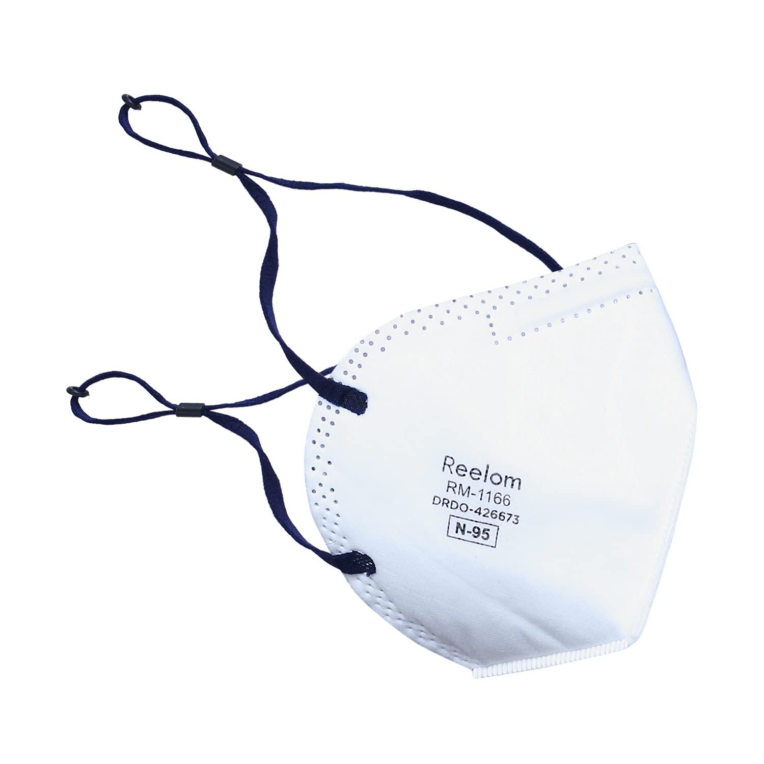 Reelom N95 Face Mask with 6-Layer Filtration - Head Loop Style, Melt Blown & Hot Air Cotton Layers (Grey, Pack of 5) - Ideal for Construction, Healthcare & Daily Protection Against Dust, Pollution & Allergens