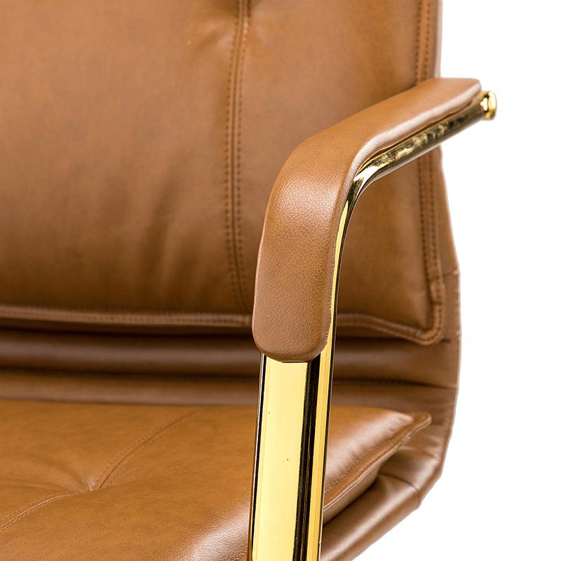 Stylish Michele Vegan Leather Task Accent Chair - Modern Office & Living Room Furniture for Home & Workspace