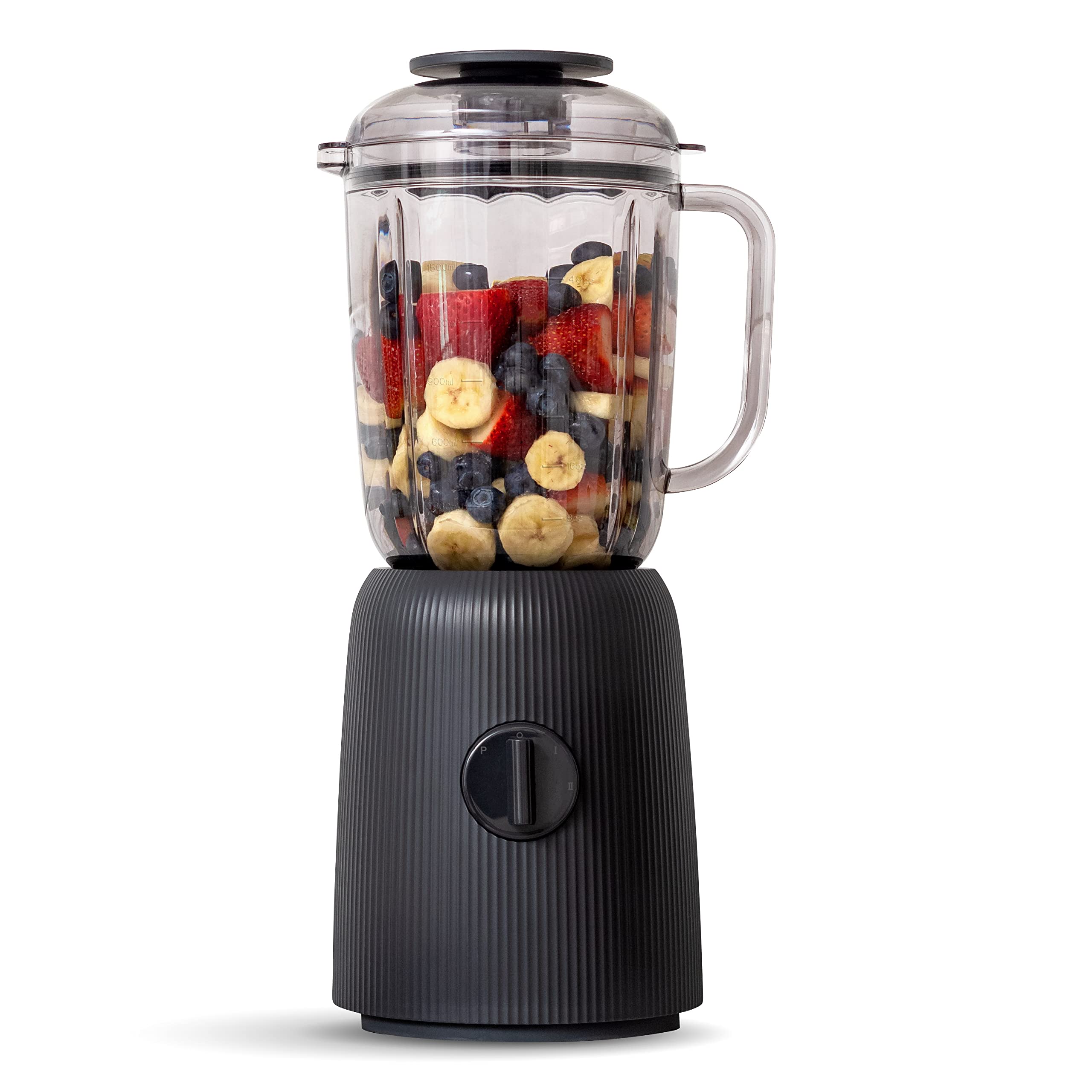 IRIS USA 3-Speed High-Power Professional Countertop Blender - 50oz Tritan Jar with Titanium Blades - Perfect for Smoothies, Frozen Drinks & Protein Shakes - Ideal for Home Kitchen & Healthy Lifestyle
