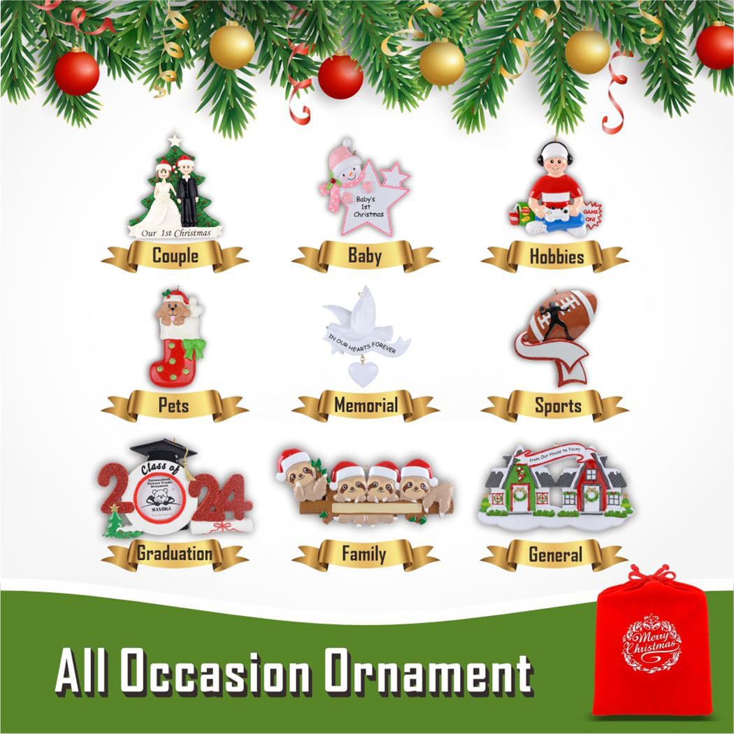 Personalized New Home Ornament - Unique Housewarming Gift for New Apartment, First Home & Real Estate Agents - Handmade Christmas Tree Decoration - Thoughtful Holiday Gift for Family & Friends - Perfect for Christmas Decor, Homewarming Parties & Closing Celebrations