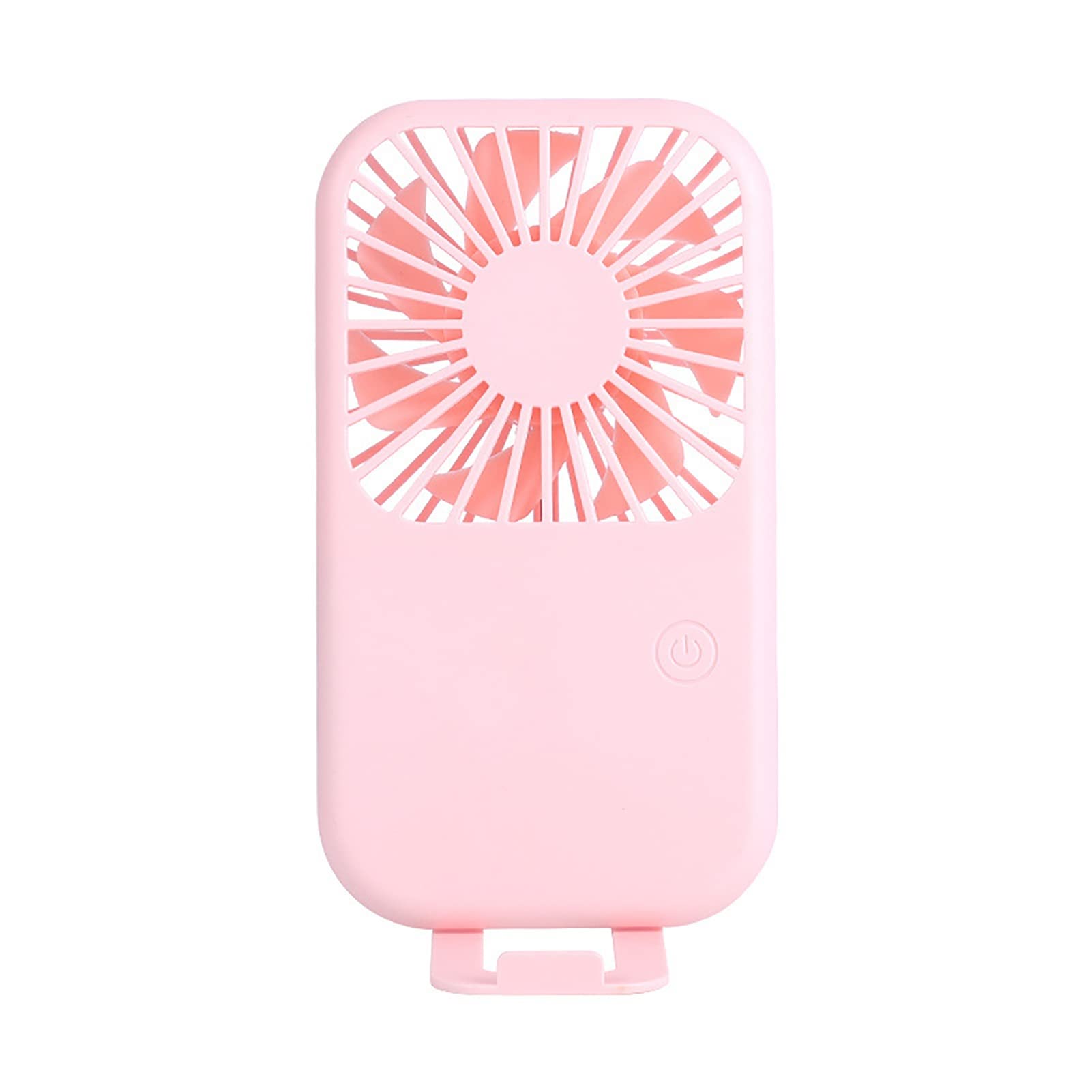 2Pcs Mini Portable Desk Fan - Ultra Quiet Handheld Air Cooler with Cute Pink Design for Office, Home, Dorm & Travel | USB Rechargeable Personal Cooling Fan
