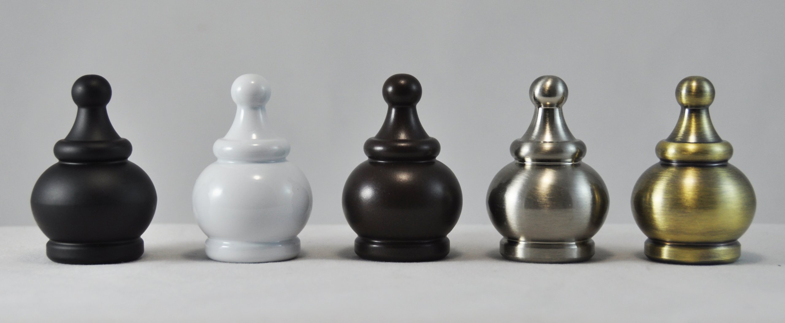 Urbanest Crown Lamp Finial - 2 Inch Tall Black Metal Finial for Chandeliers & Table Lamps | Elegant Lighting Decoration for Living Room, Bedroom & Dining Room