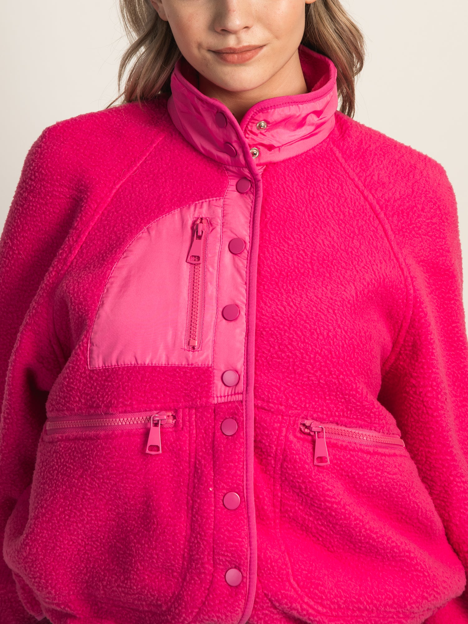 AZALEA WANG SAVVY Polar Fleece Jacket - Women's Lightweight Warm Winter Coat for Outdoor Activities & Casual Wear