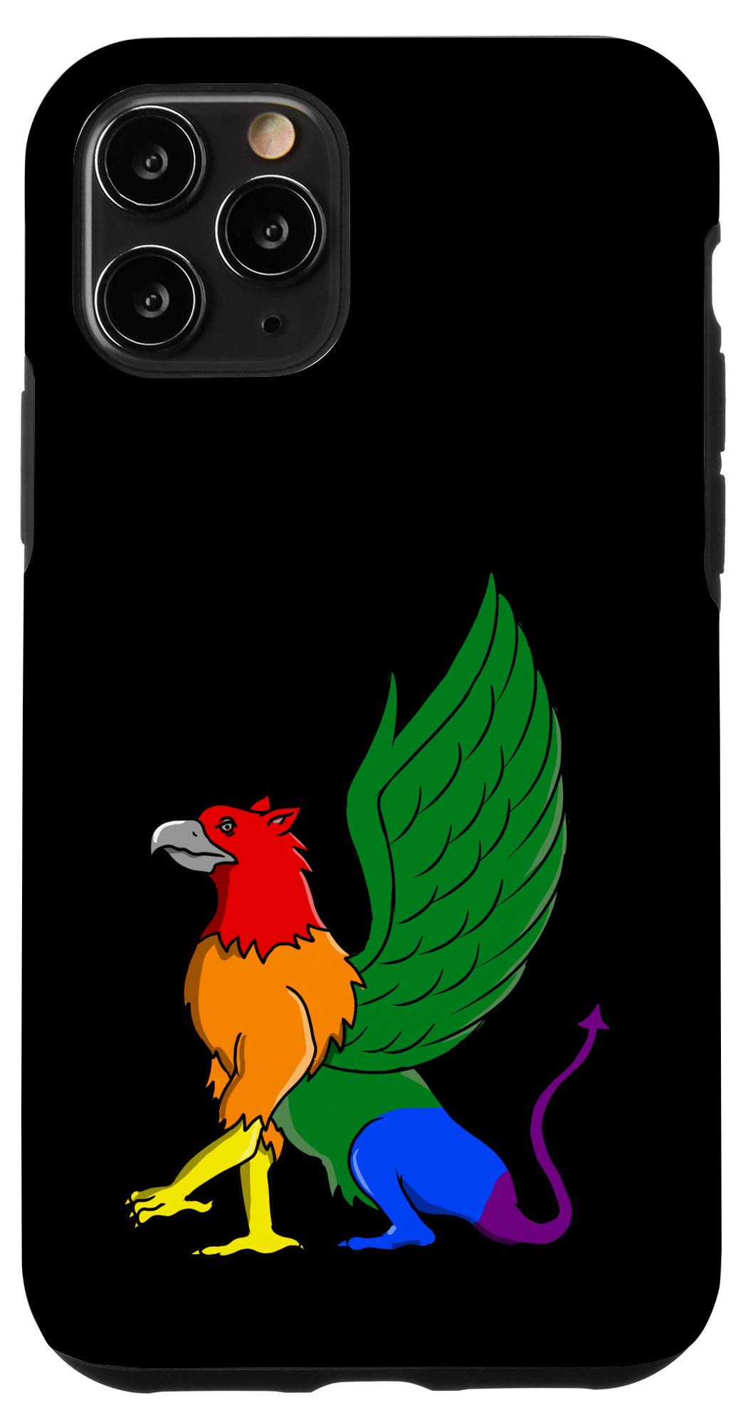 iPhone 11 Pro Case - Shockproof Gay Pride Protective Cover with Gryphon Design | Perfect for LGBTQ+ Events, Daily Use & Gift Giving