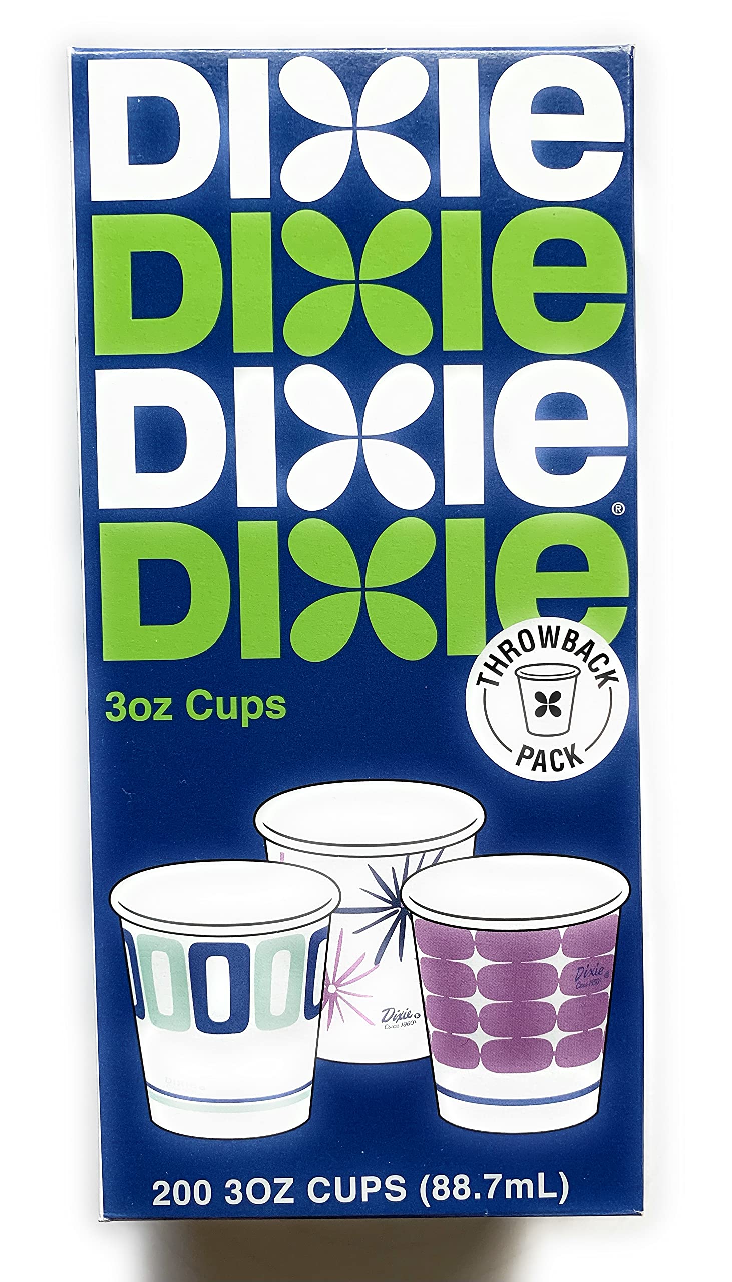 Dixie 3 oz Bathroom Cups (200 Count) - Assorted Designs for Home, Office & Travel Use