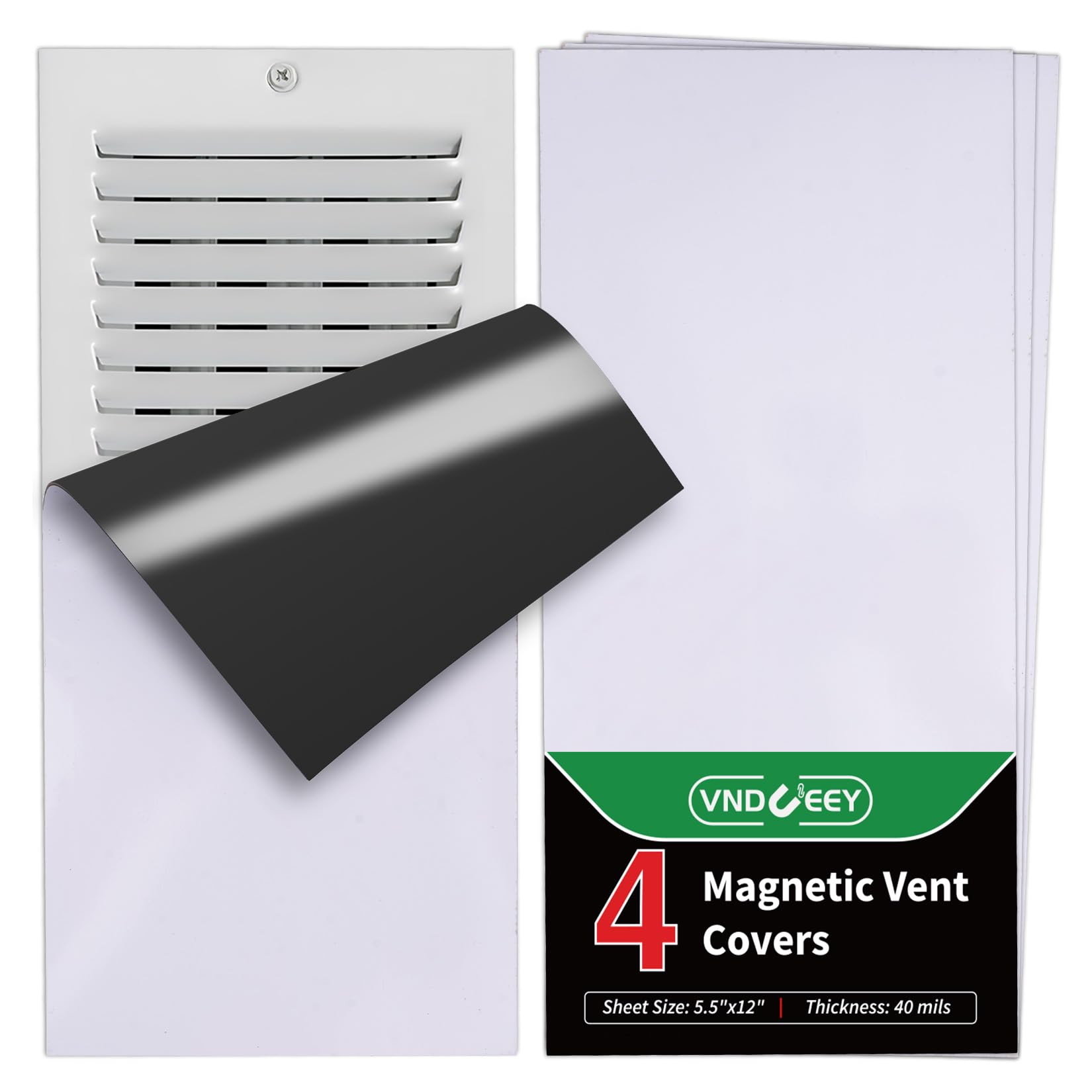 VNDUEEY 4 Pack Magnetic Vent Covers - 5.5