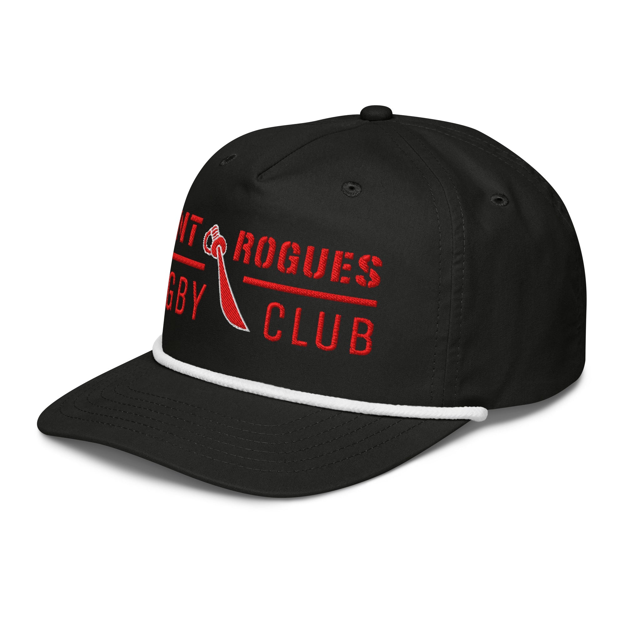 Flint Rogues RFC Rope Cap - Durable Outdoor Hat for Hiking, Camping & Fishing - Adjustable Cotton Rope Hat for Men & Women