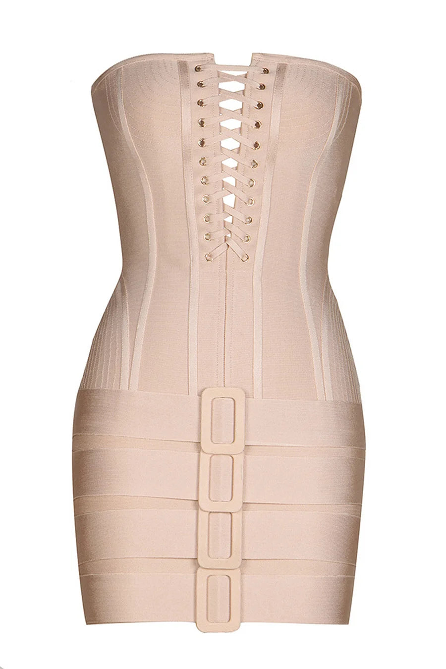 Augusta Bandeau Mini Dress - Women's Sexy Strapless Summer Dress for Beach, Party & Night Out