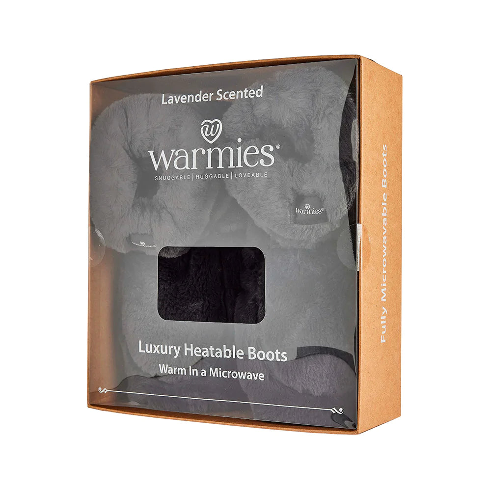 Heatable Charcoal Microwavable Boots for Women & Men - Cozy Winter Foot Warmers for Home, Office & Outdoor Use